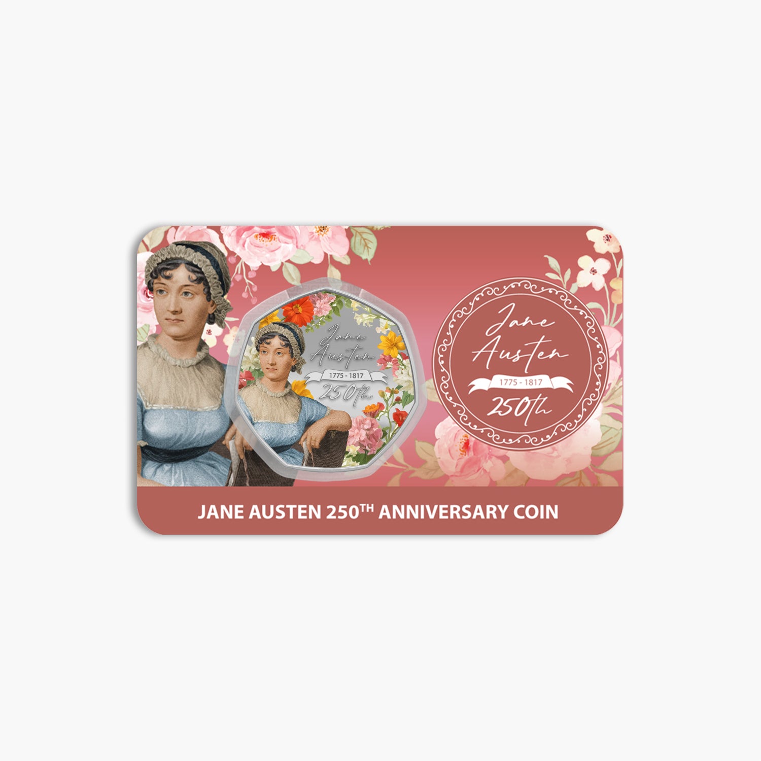 Jane Austen 250th Anniversary 2026 Silver Plated BU Coin