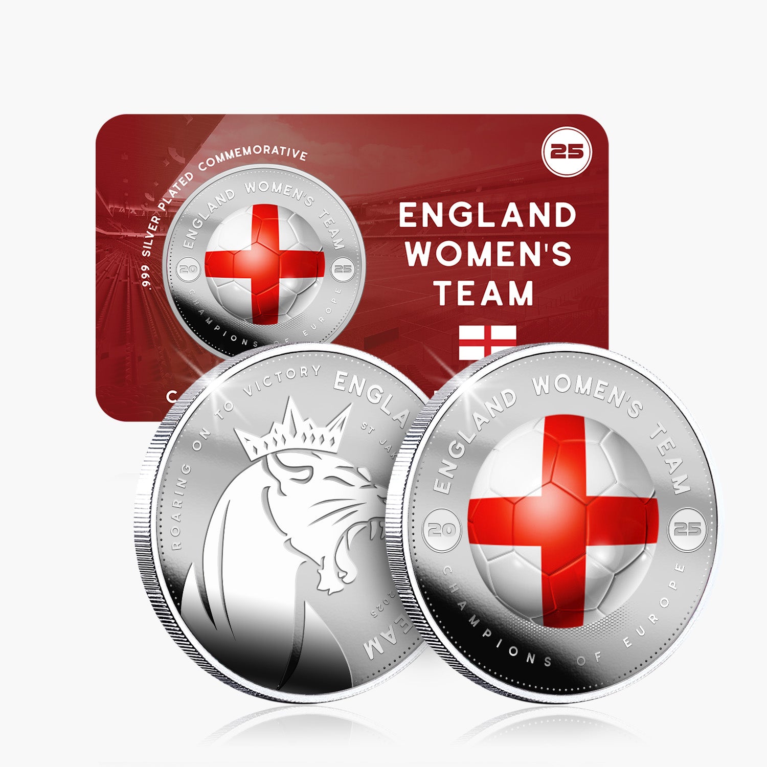 Lionesses Champions of Europe 2025 Silver Plated Medal