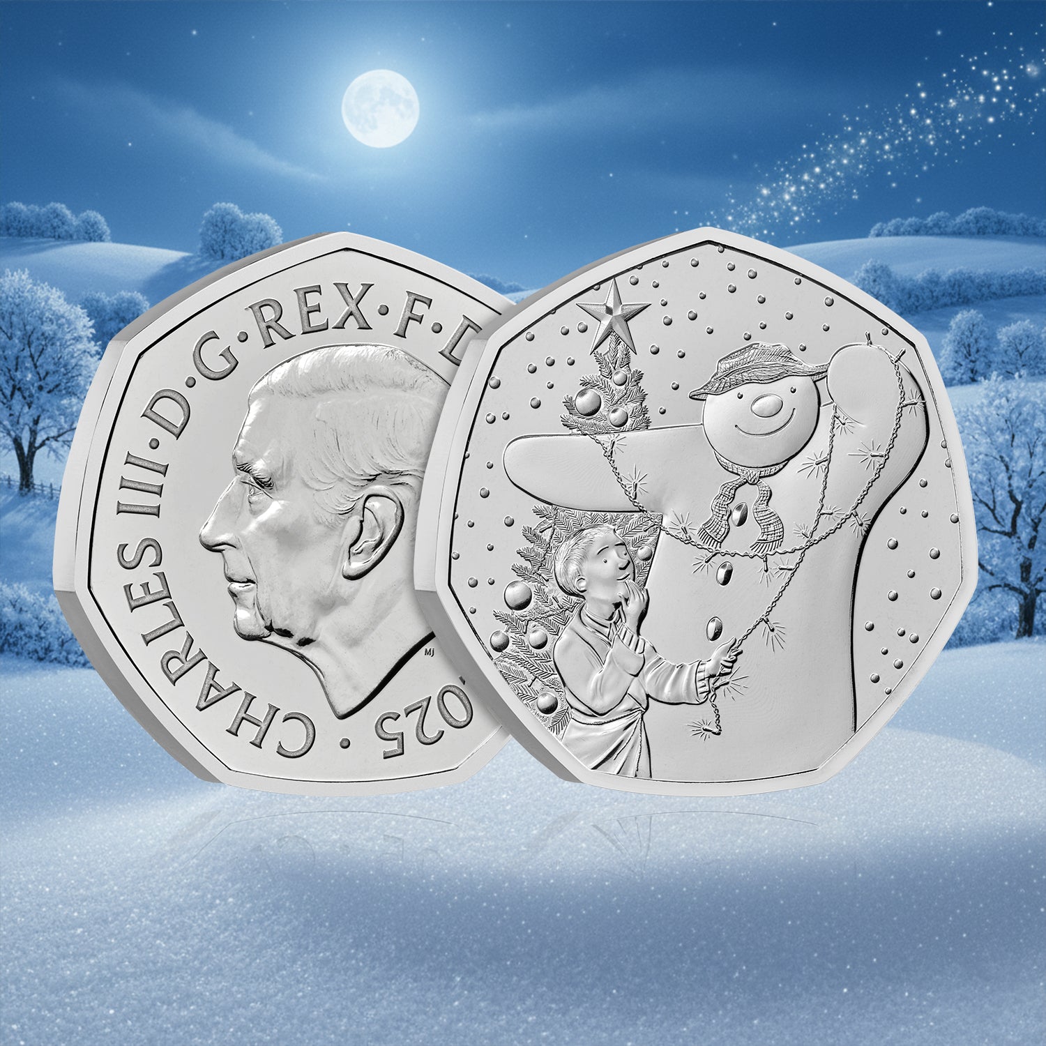 The Snowman 2025 50p Coin