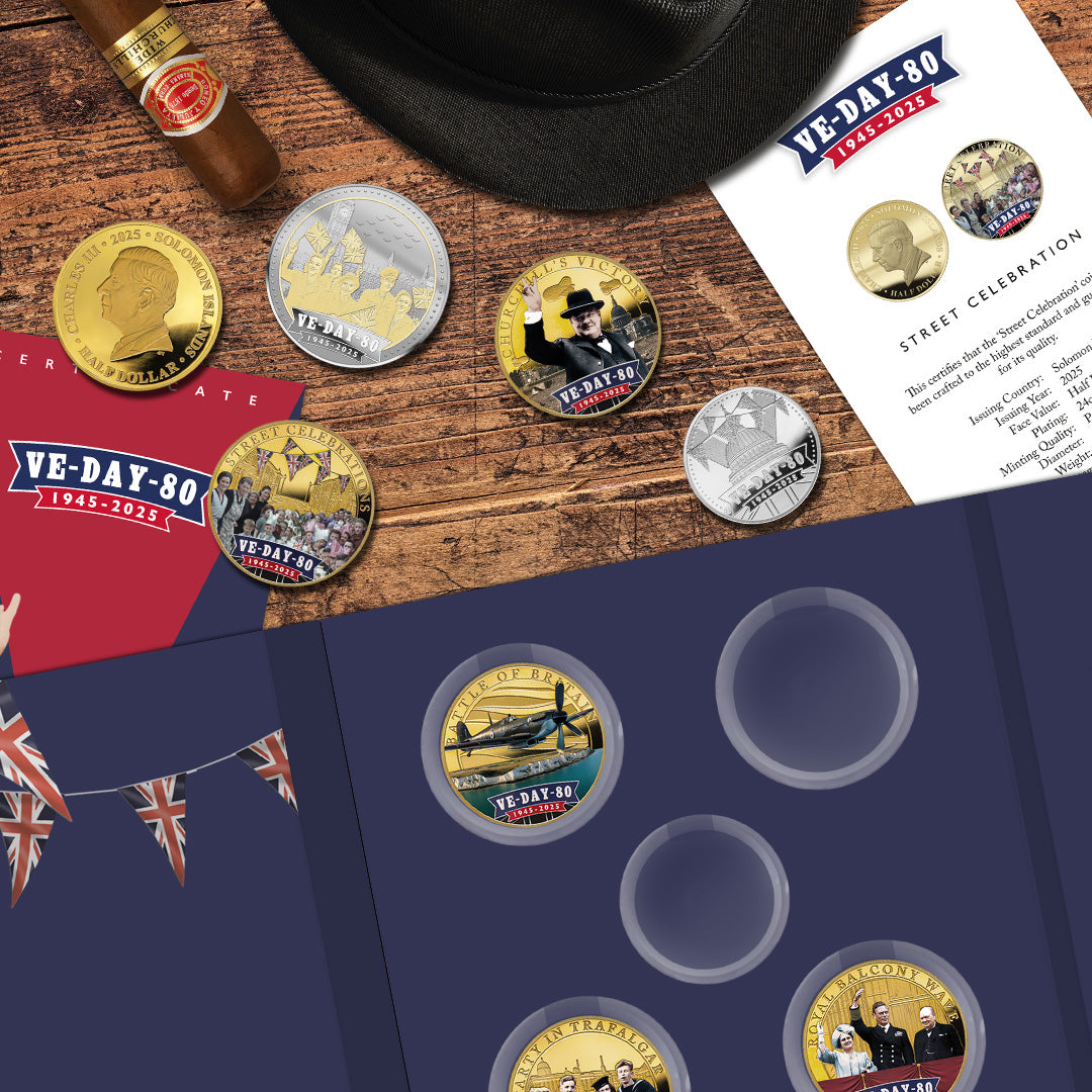 2025 VE Day 80th Anniversary Silver Plated Coin