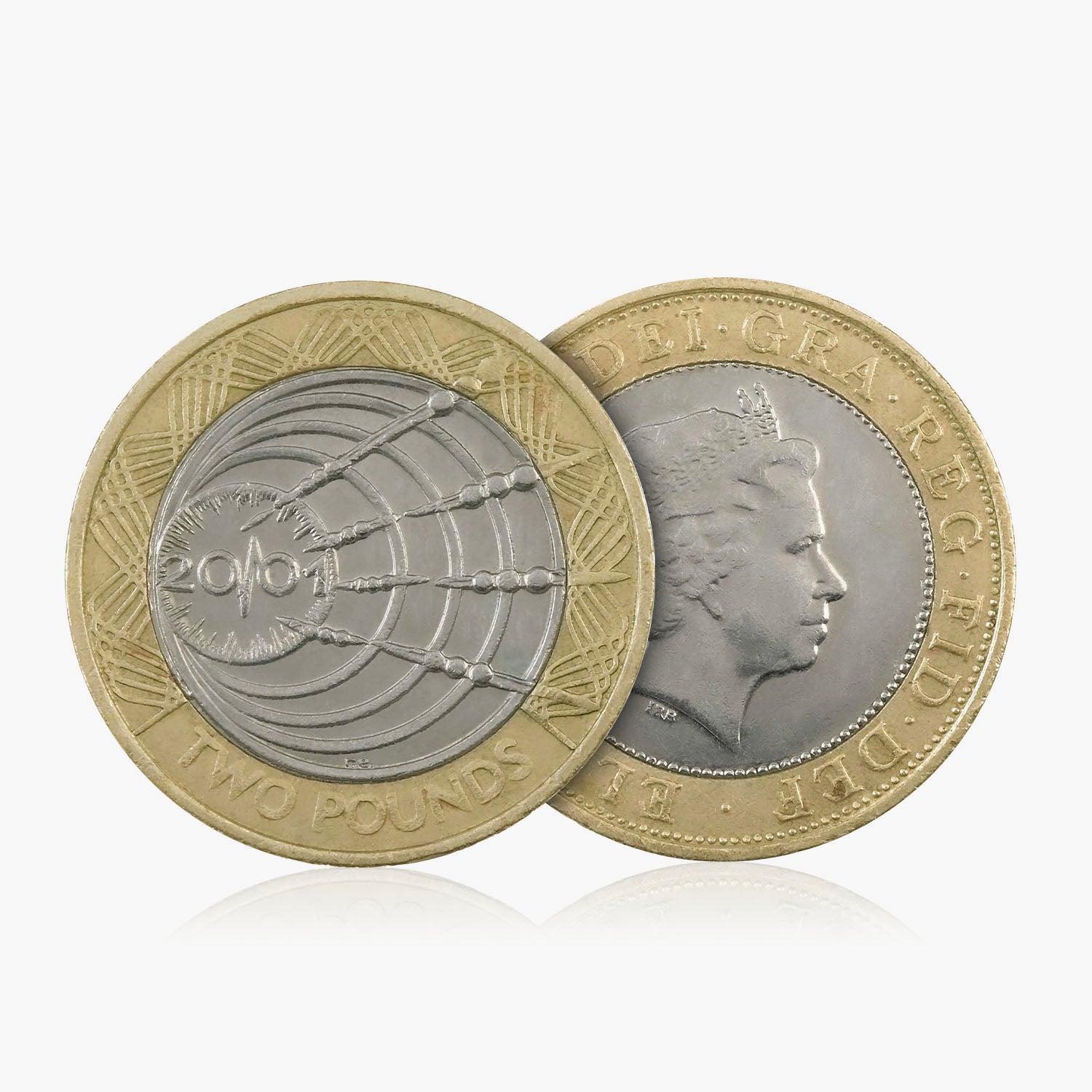 2001 Transmisión inalámbrica de Marconi Reino Unido Moneda de £ 2