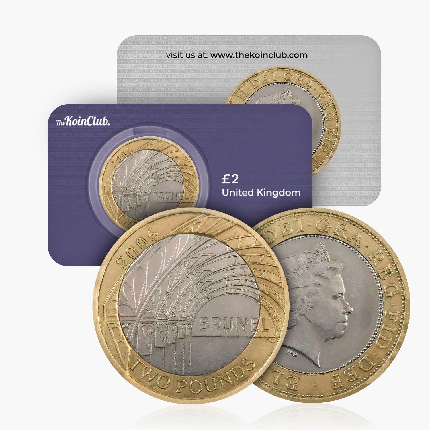 Moneda de 2 £ del Reino Unido de la estación Brunel Paddington de 2006