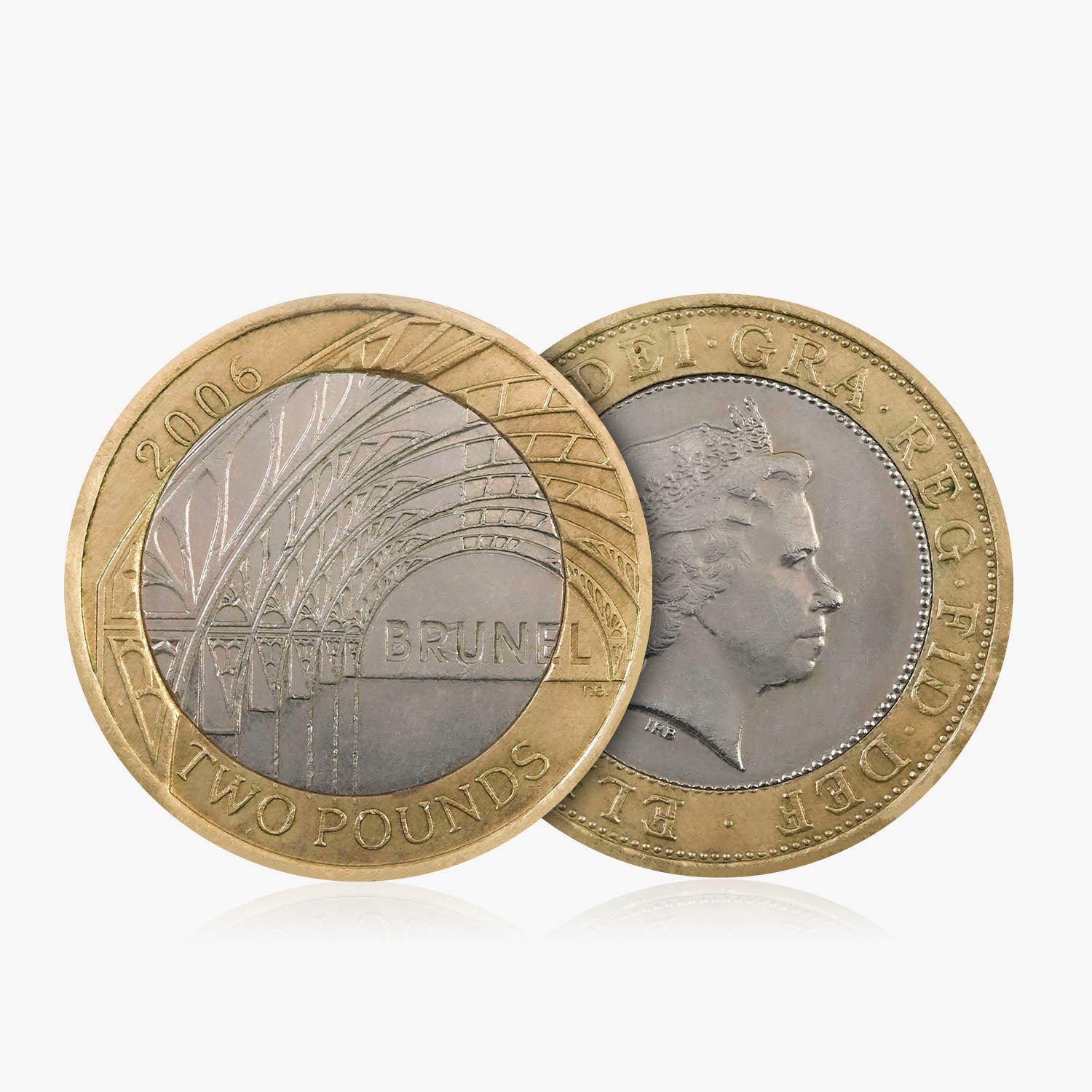 Moneda de 2 £ del Reino Unido de la estación Brunel Paddington de 2006