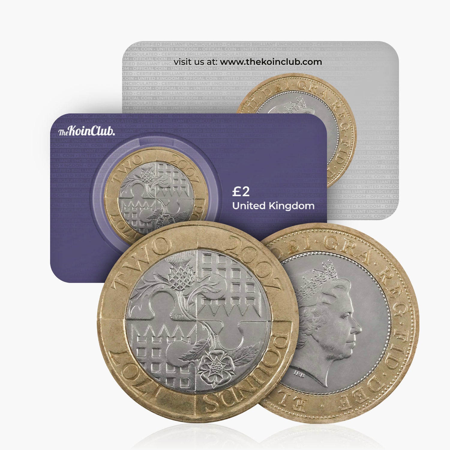 Acta de Unión de 2007, moneda de £ 2 del Reino Unido