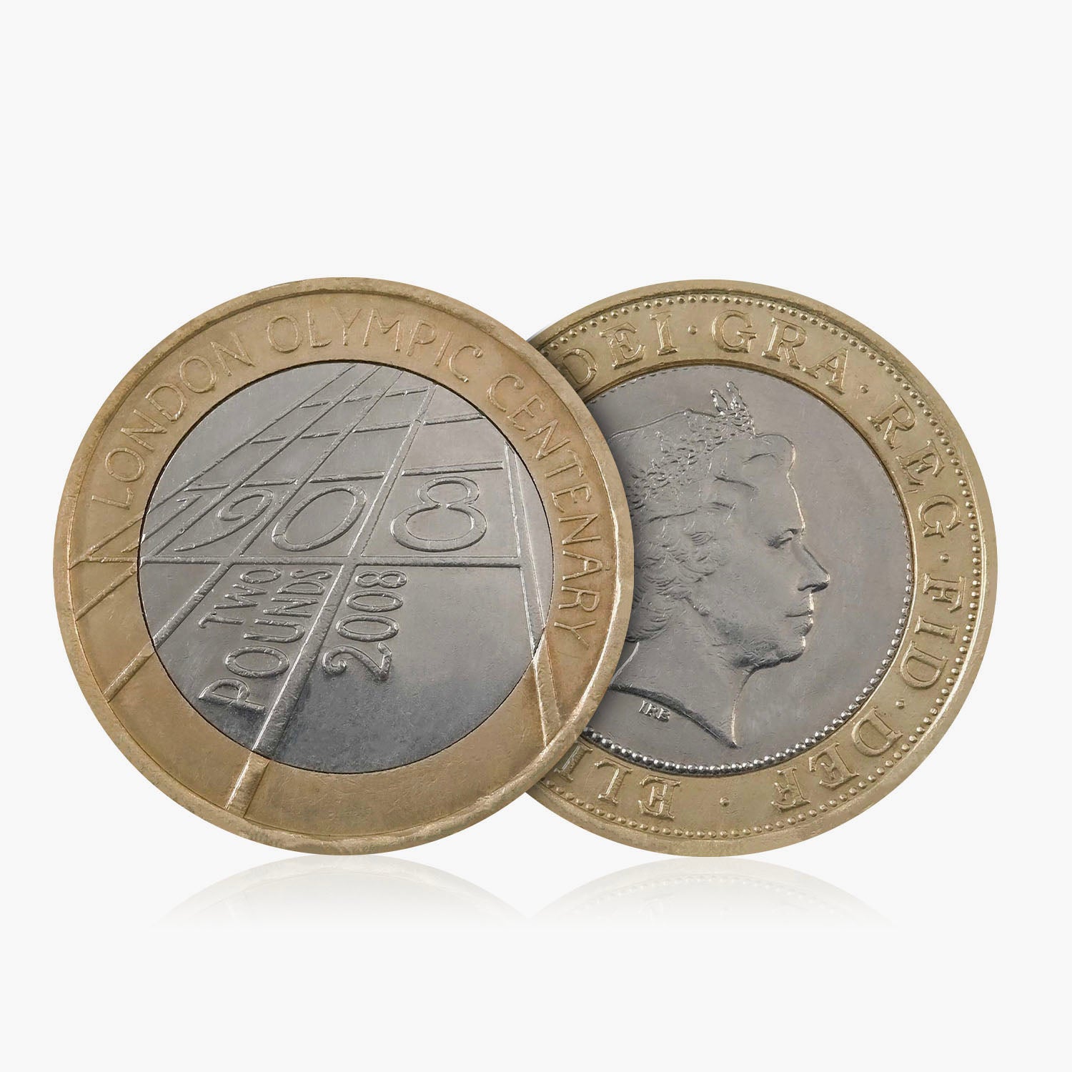 2008 Circulated London Olympic Centenary UK £2 Coin