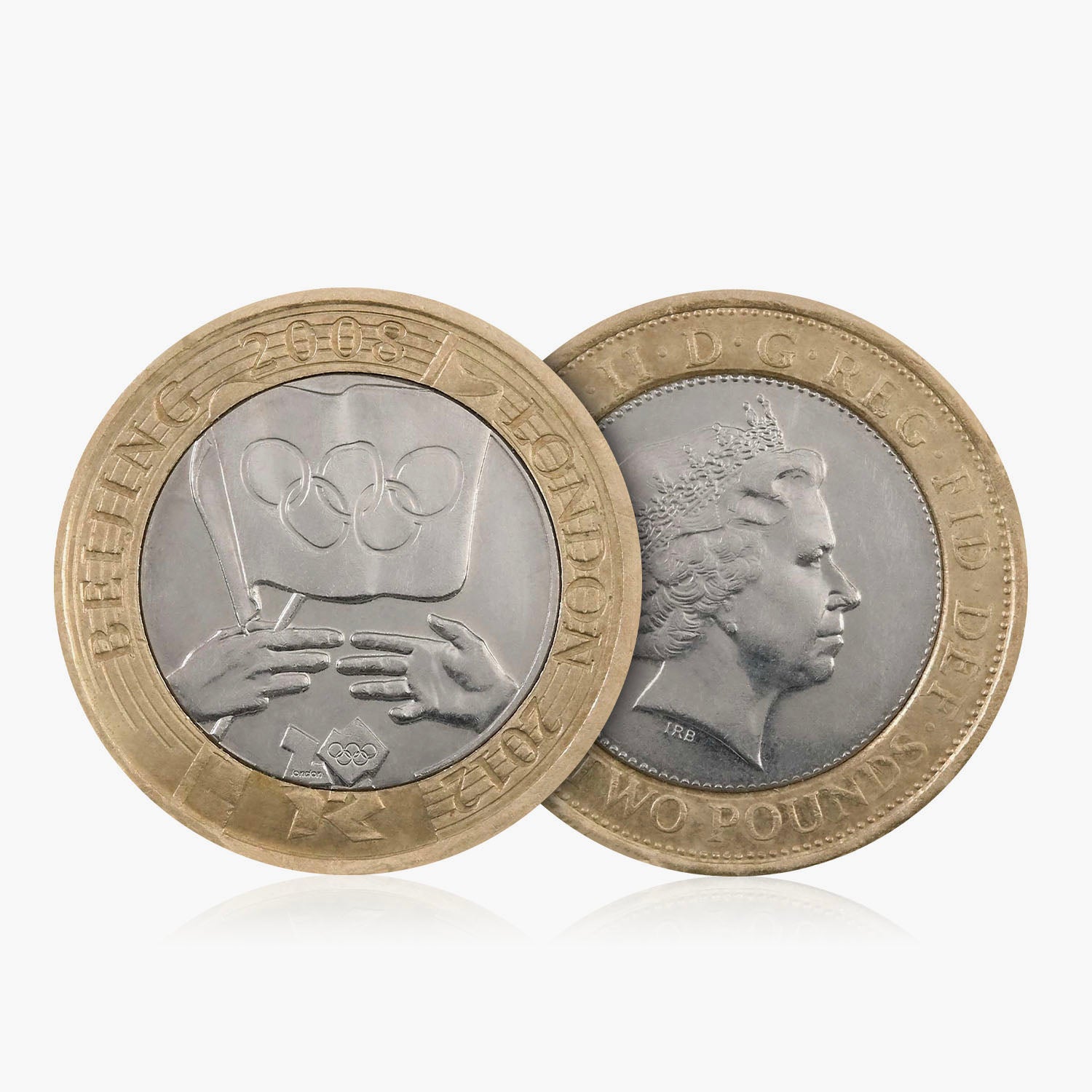 Entrega de los Juegos Olímpicos de 2008 de Beijing a Londres, Reino Unido, moneda de £ 2