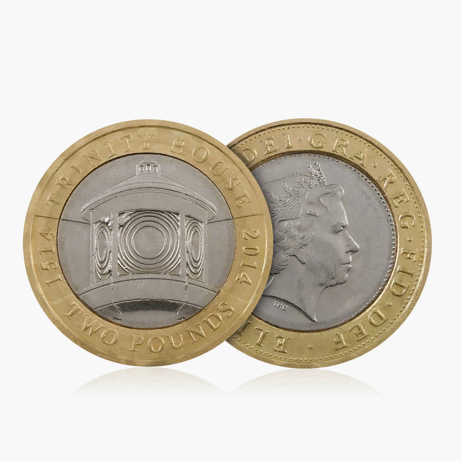 Moneda de £2 del Reino Unido del faro de Trinity House de 2014