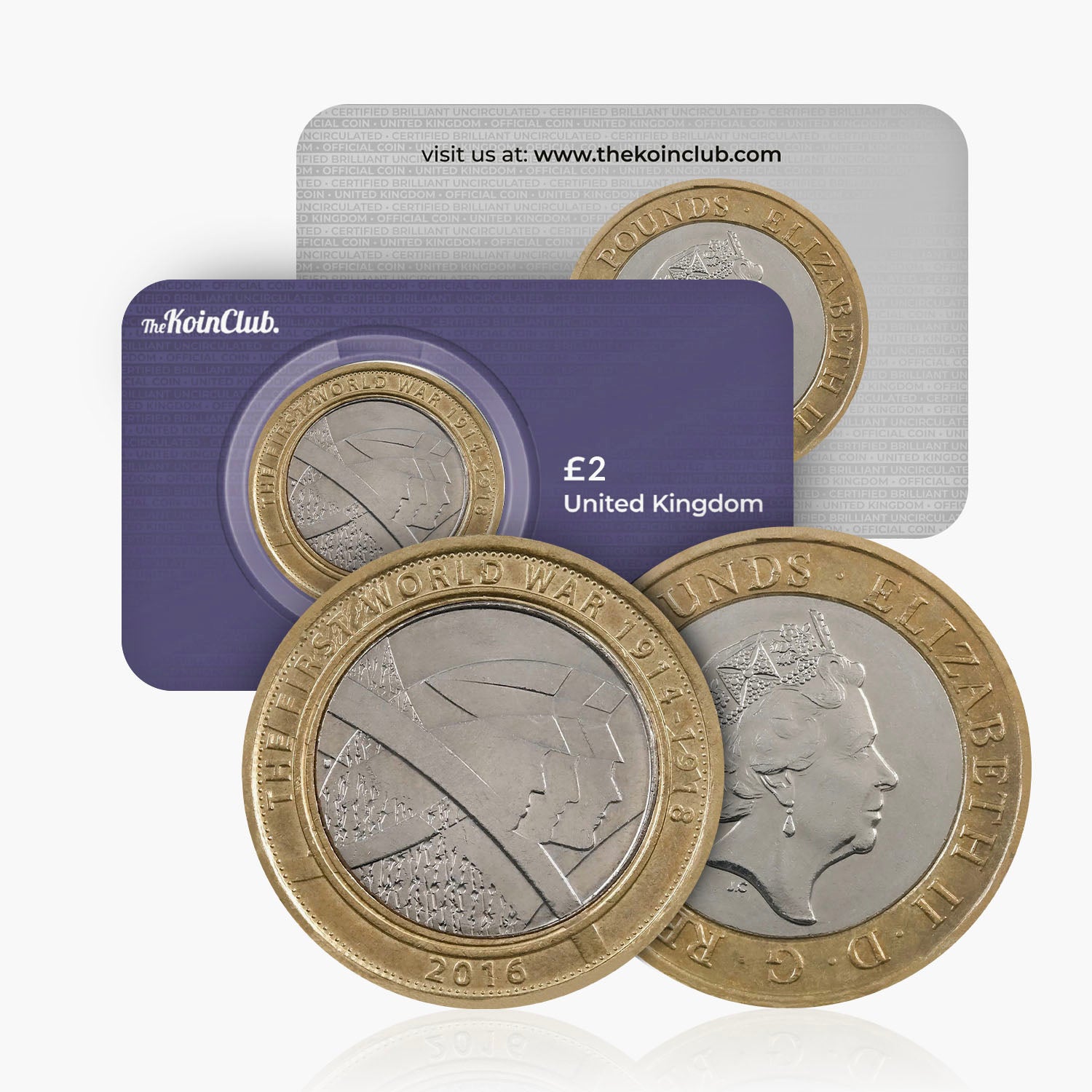 2016 Circulated First World War Centenary - Army UK £2 Coin