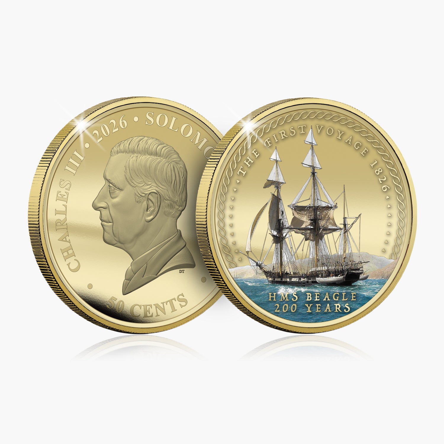 The Voyage of Discovery 2026 Super Size Gold Luxe Edition Coin