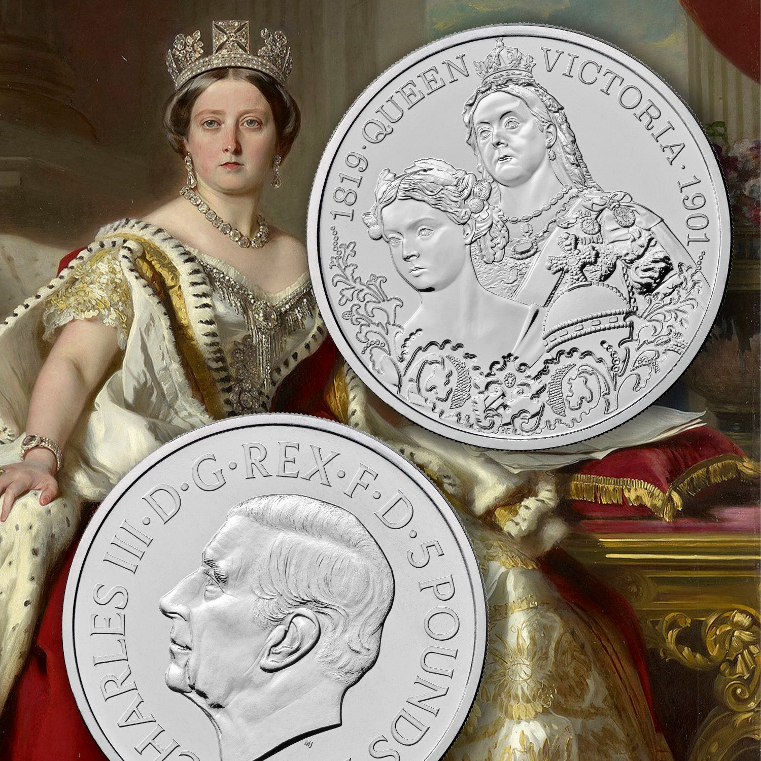 The Life of Queen Victoria 2026 UK £5 BU Coin