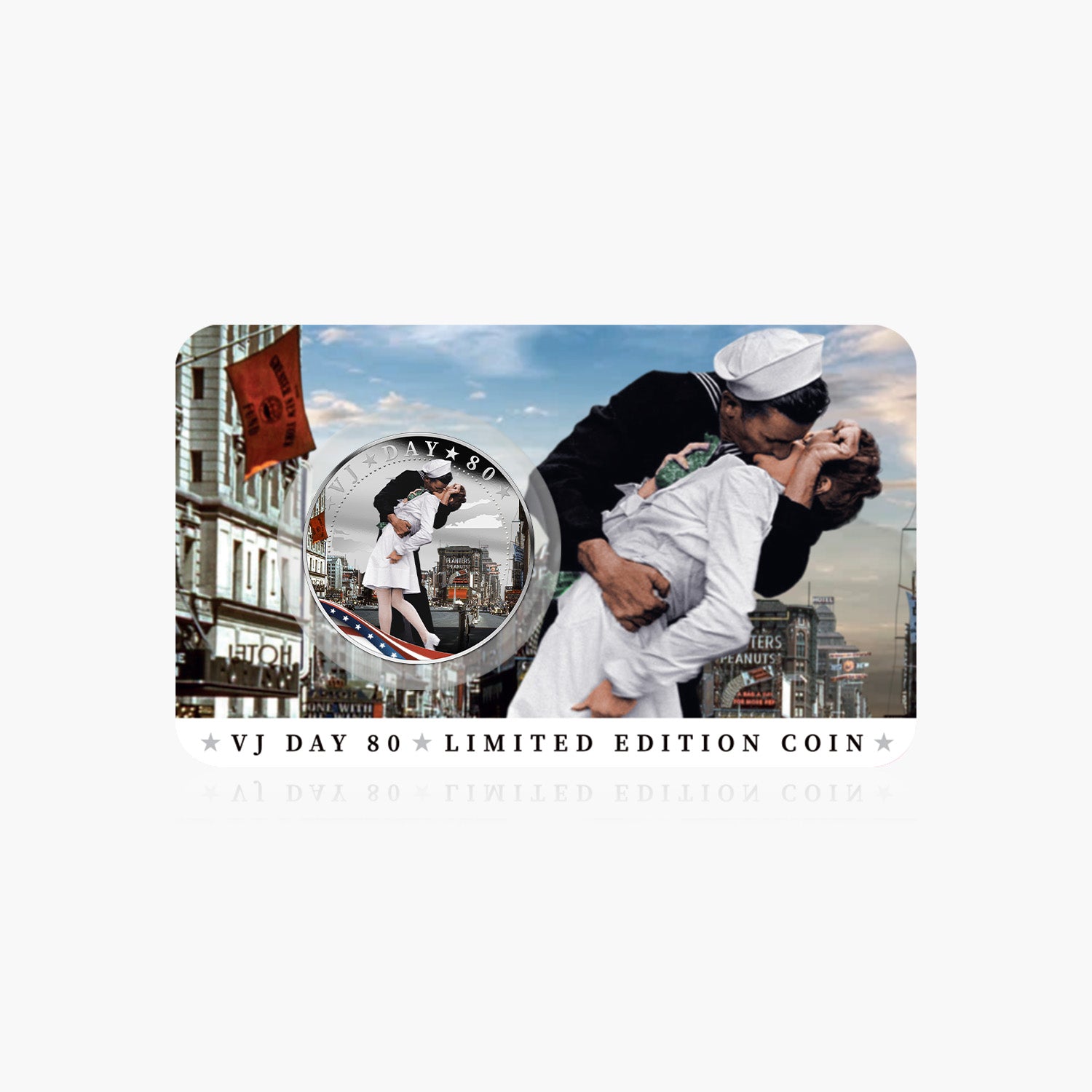 Victory in Japan Day 80th Anniversary 2025 Silver Plated BU Coin