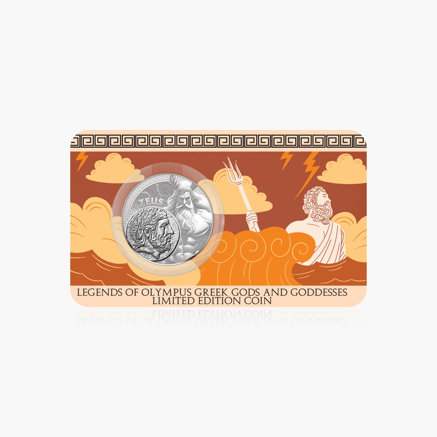 2025 Legends of Olympus Zeus Silver Plated BU Coin
