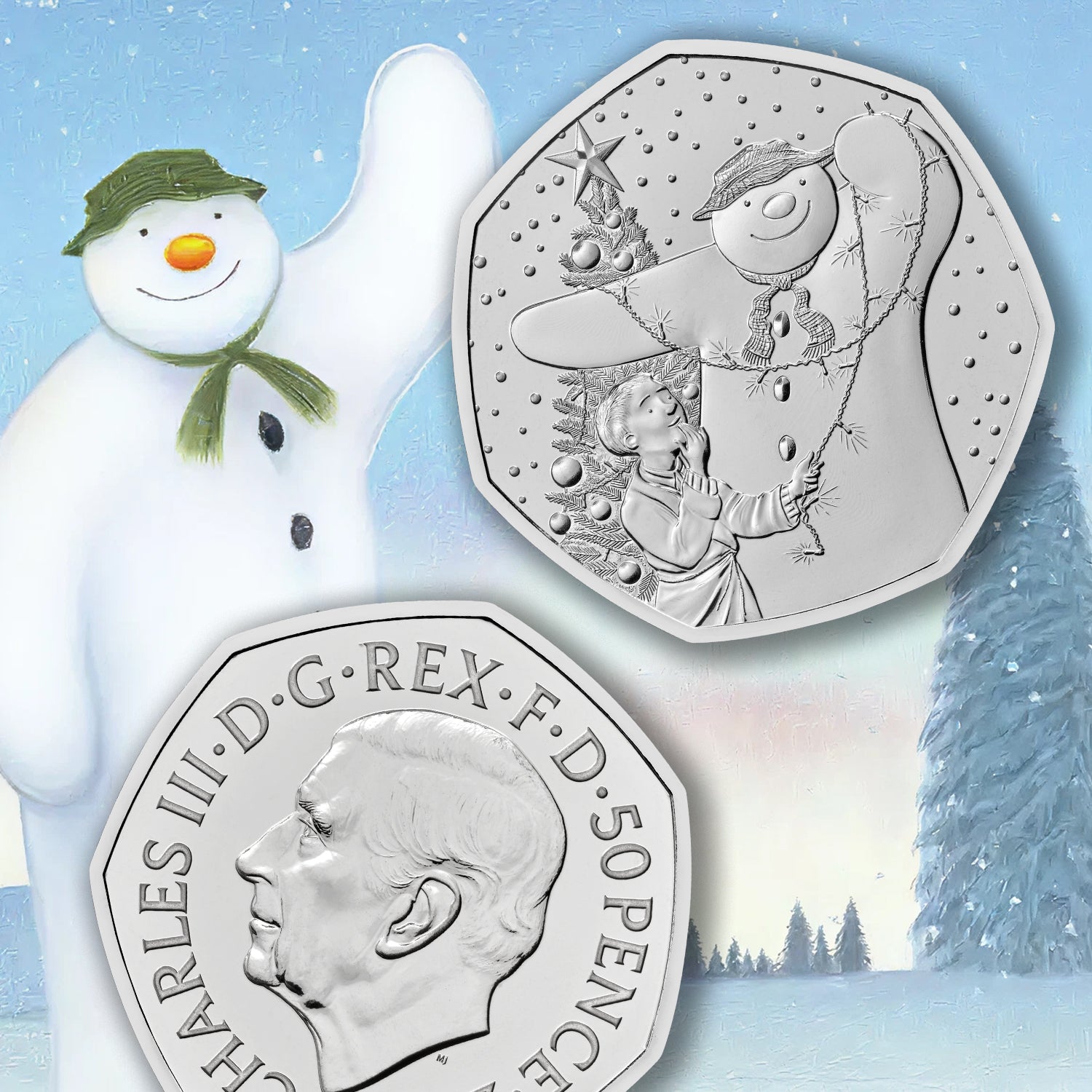 The Snowman 2025 50p Coin