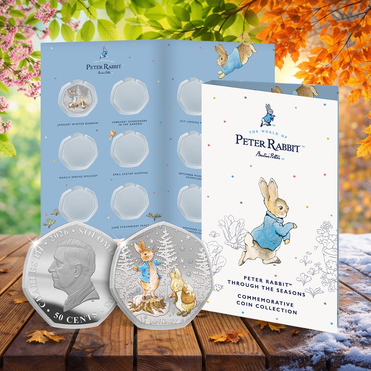 Peter Rabbit Through The Seasons 2026 Coin Collection