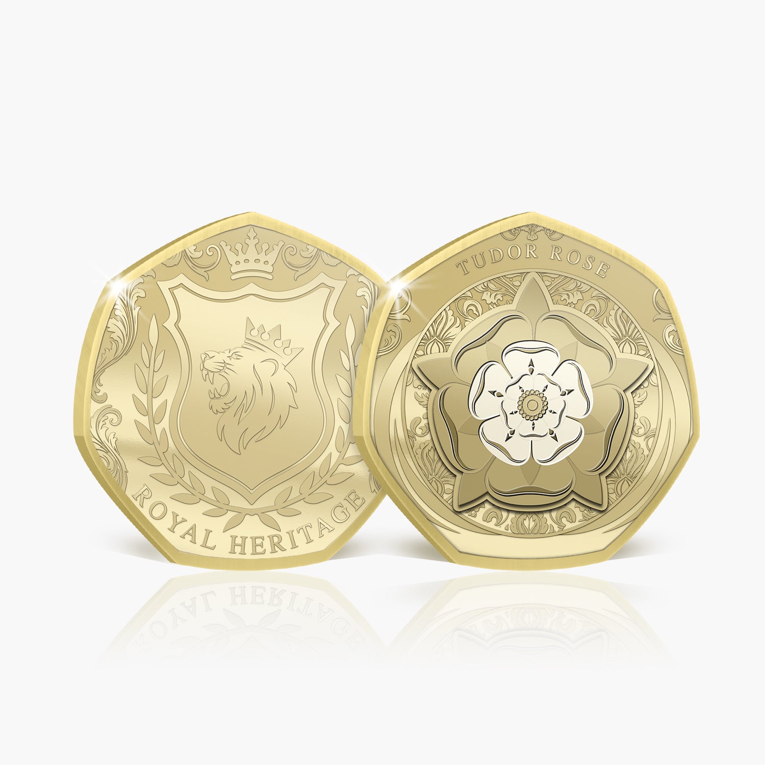 Royal Heritage Tudor Rose Gold Plated BU Commemorative