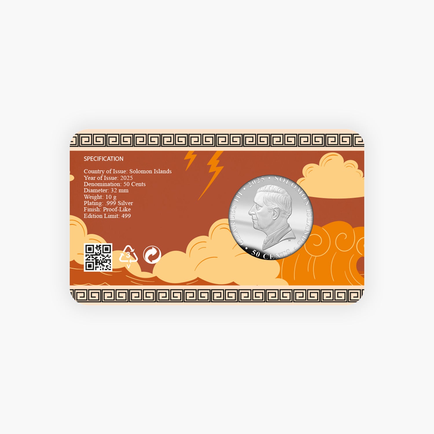 2025 Legends of Olympus Zeus Silver Plated BU Coin