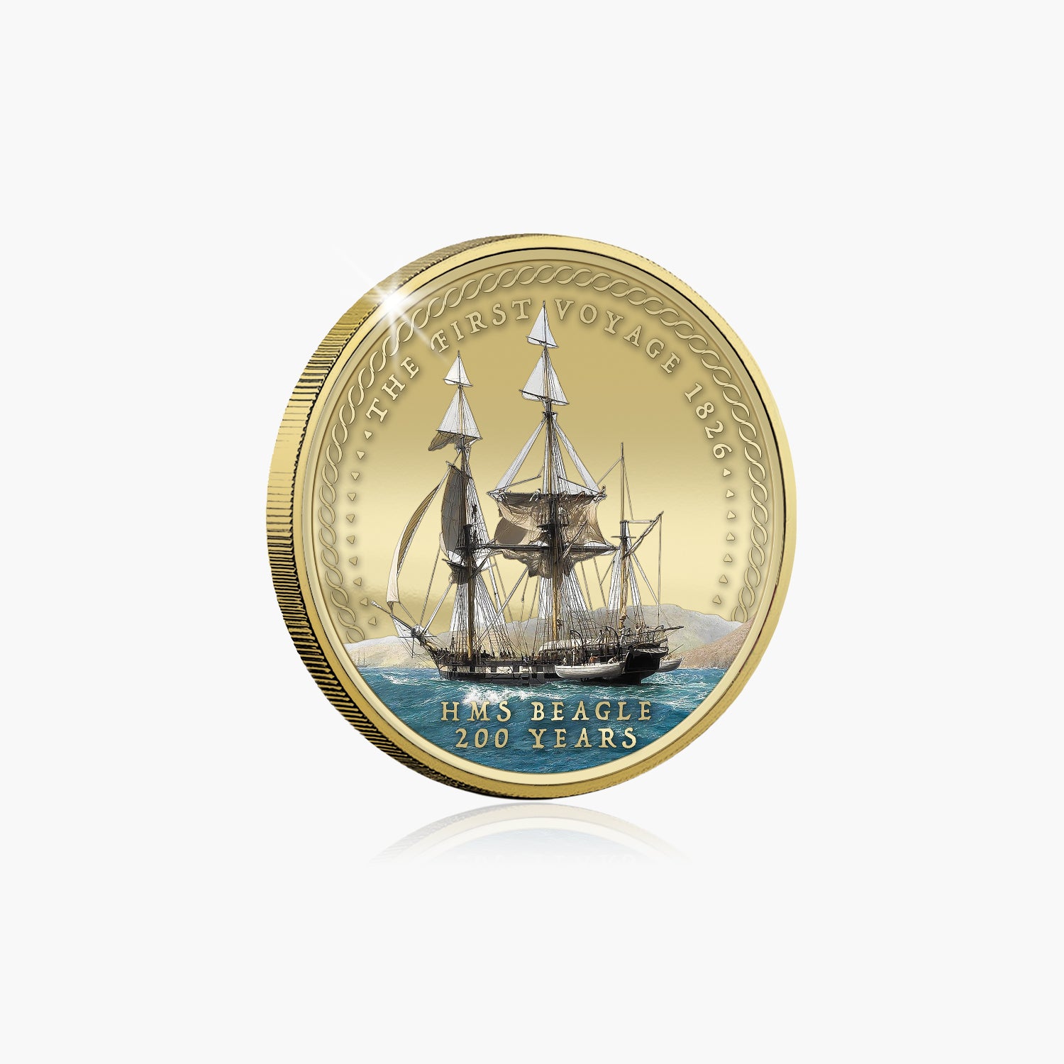 The Voyage of Discovery 2026 Super Size Gold Luxe Edition Coin