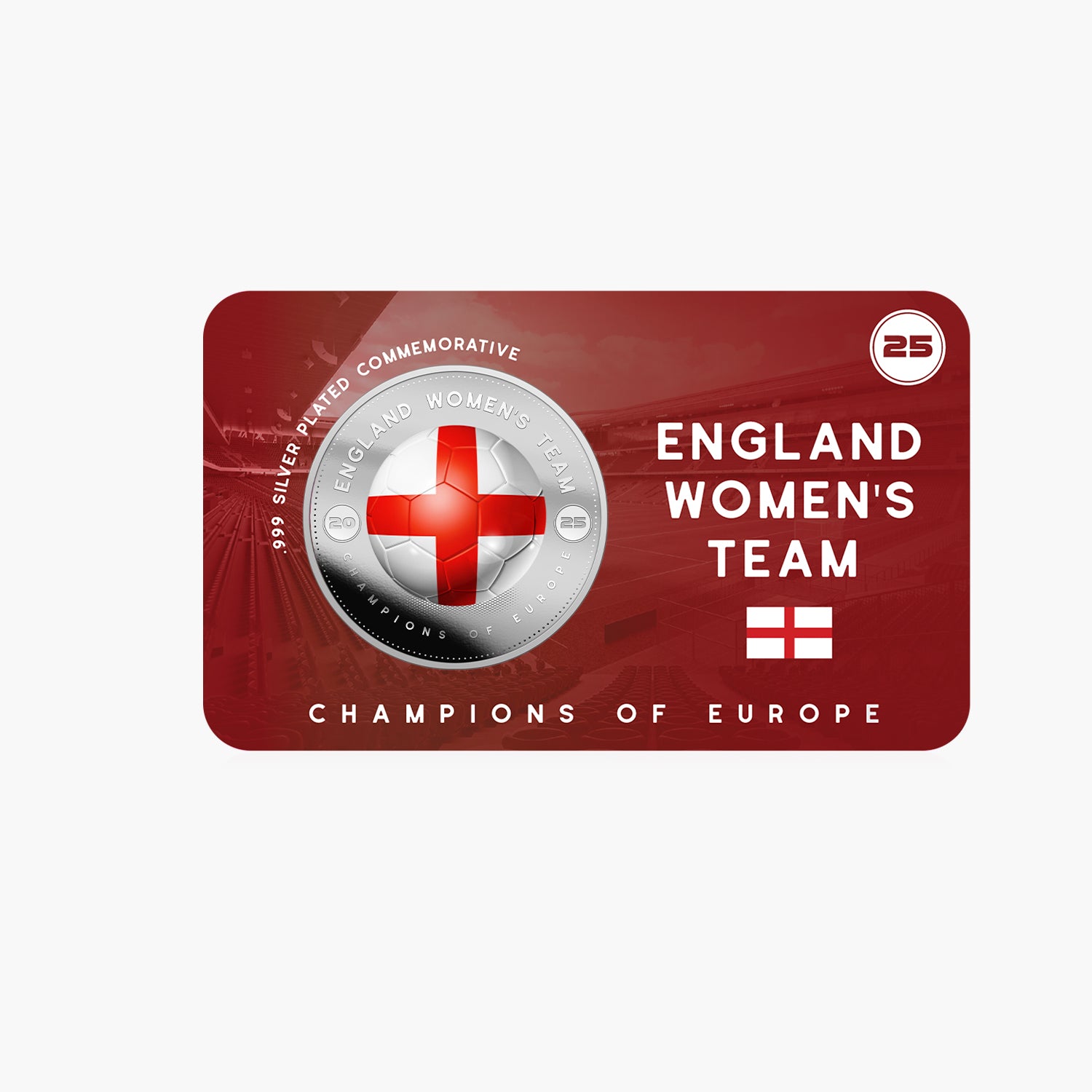 Lionesses Champions of Europe 2025 Silver Plated Medal