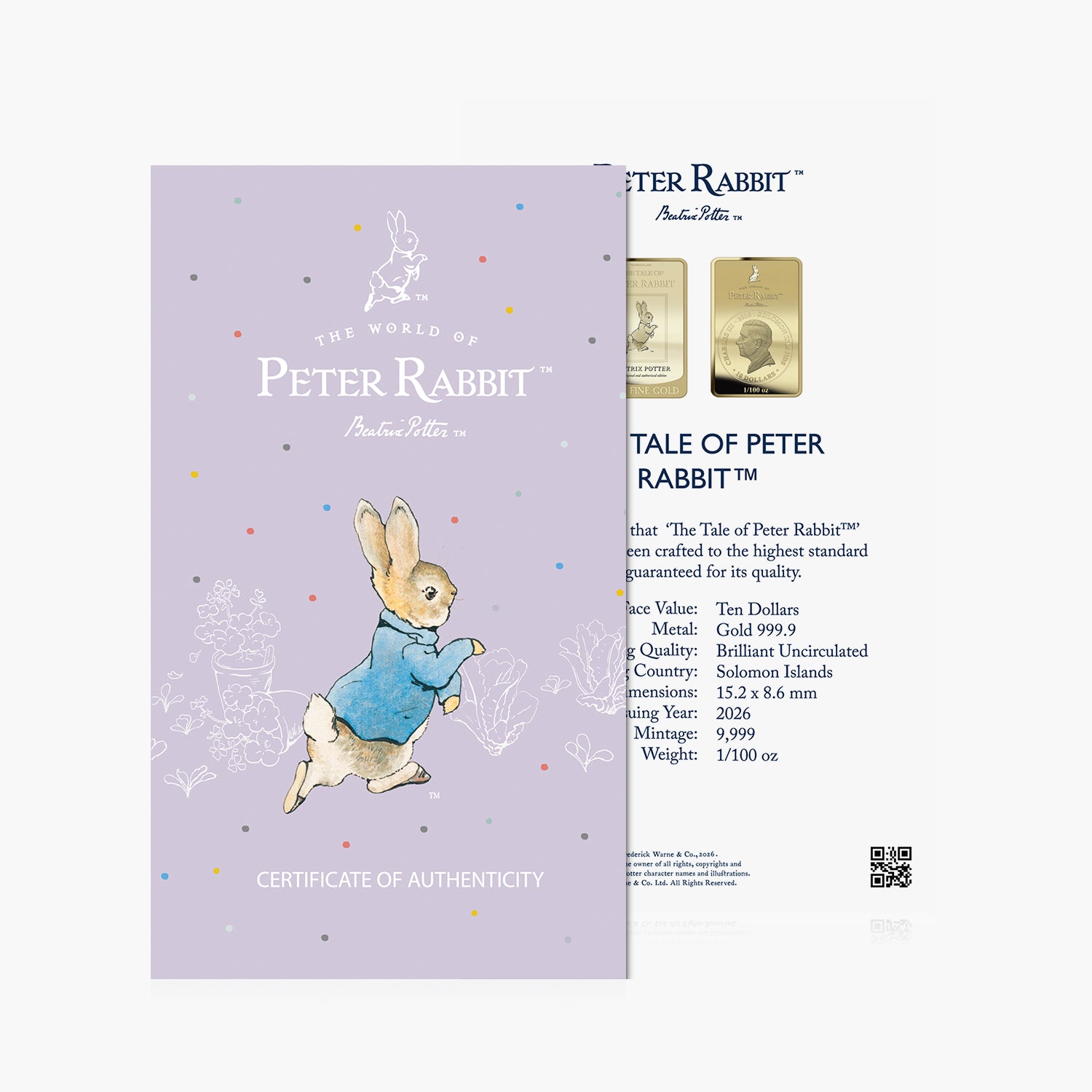 The Tales of Beatrix Potter Solid Gold Coin Bar Collection