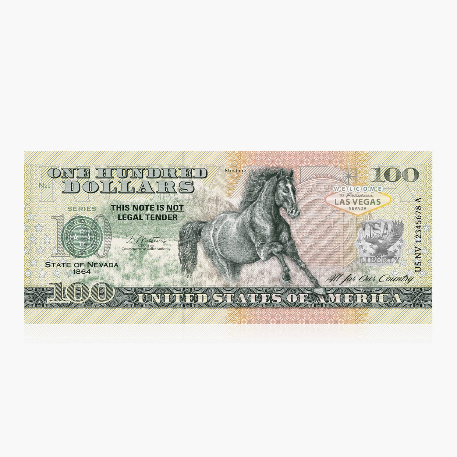 100 dólares de recuerdo – Nevada