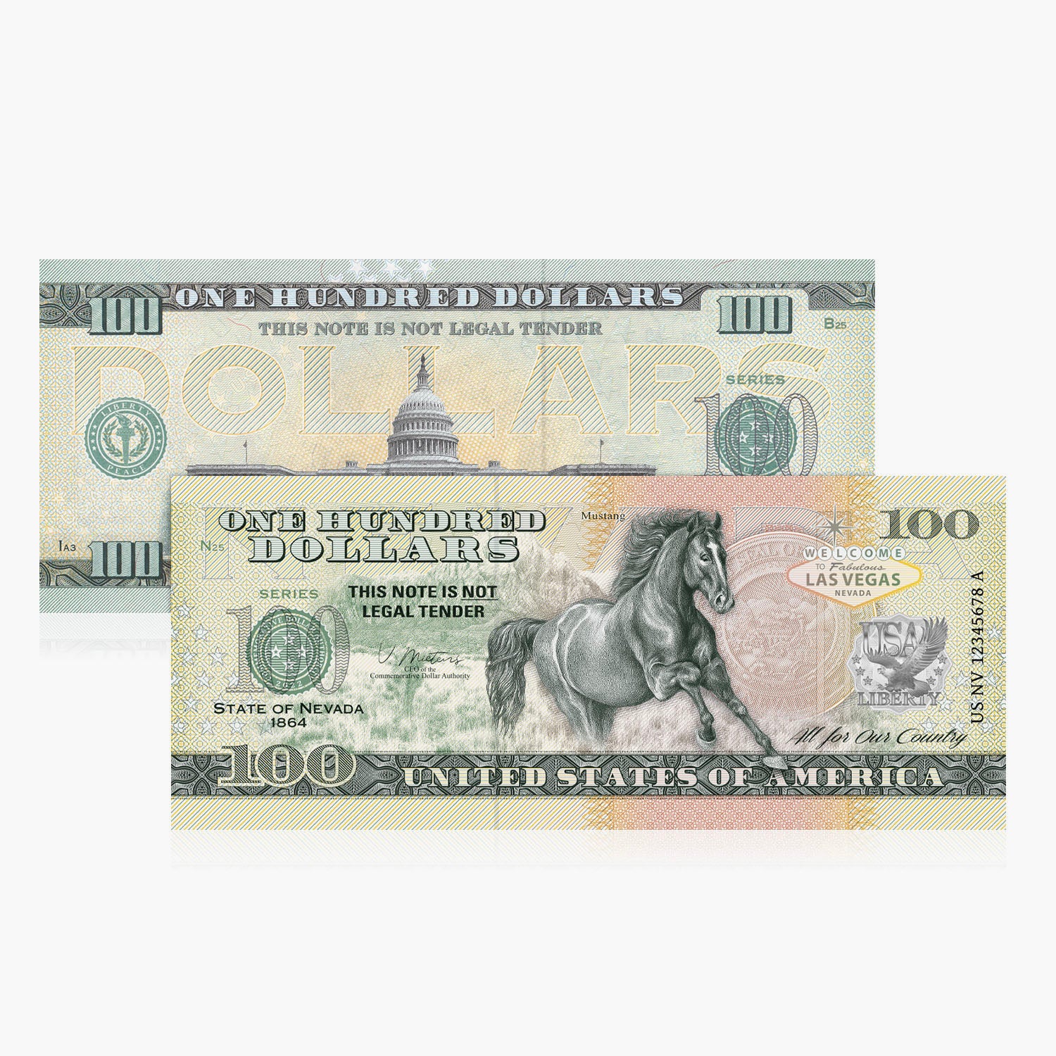 100 dólares de recuerdo – Nevada