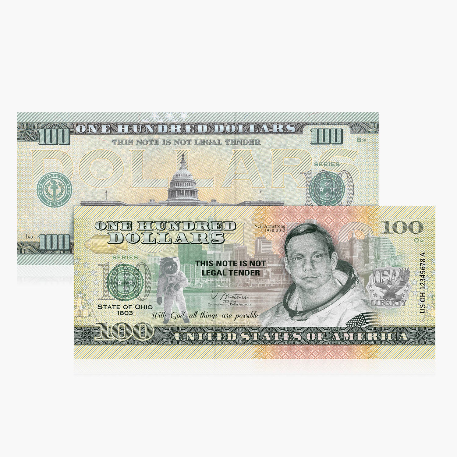 100 dólares de recuerdo – Ohio