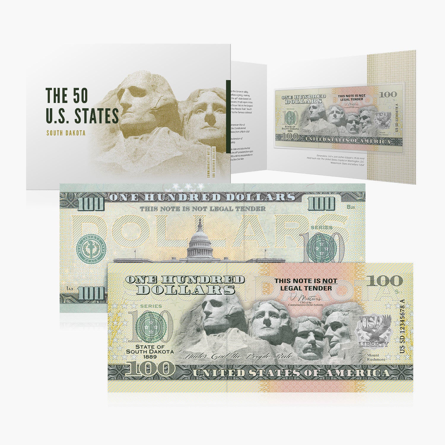 100 dólares de recuerdo – Dakota del Sur