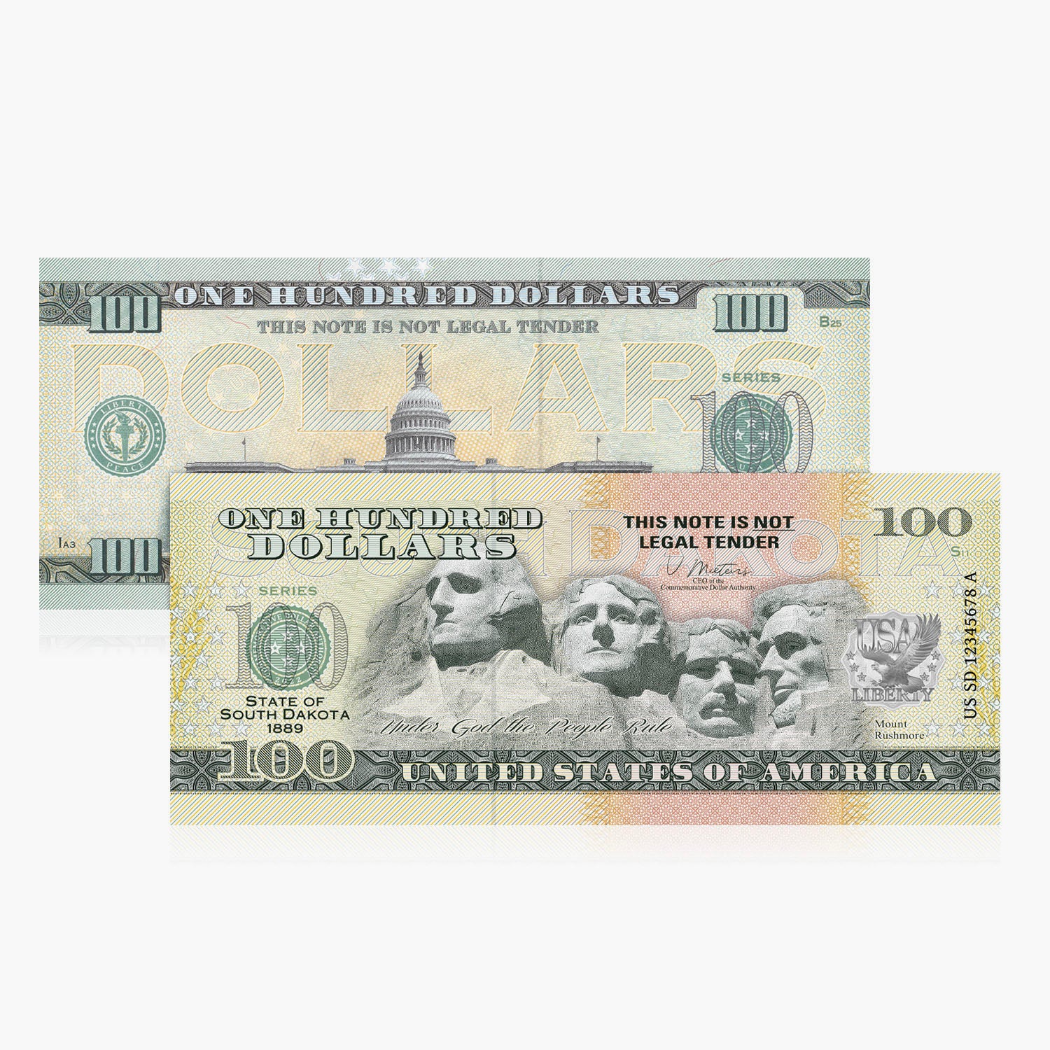 100 dólares de recuerdo – Dakota del Sur