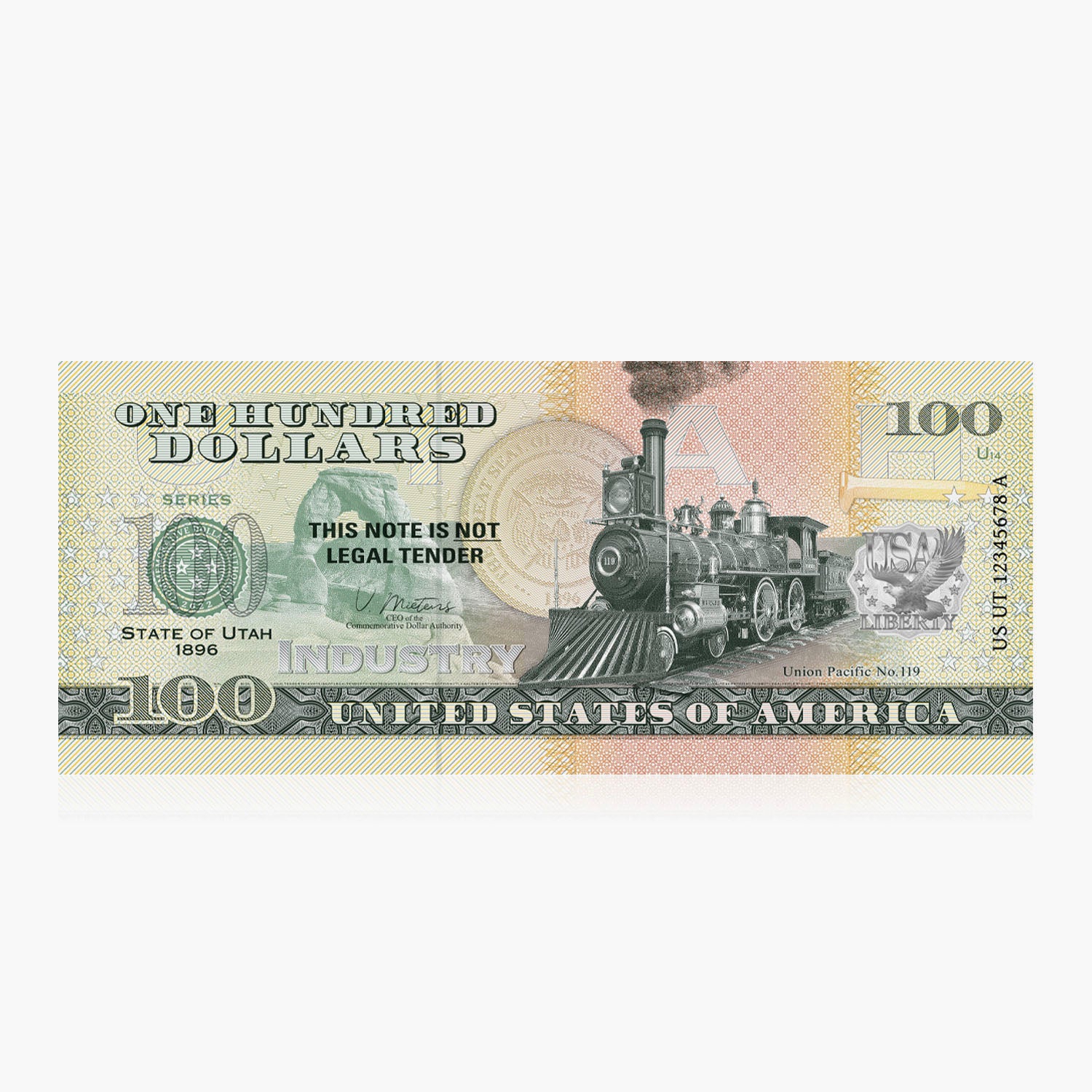 100 dólares de recuerdo – Utah