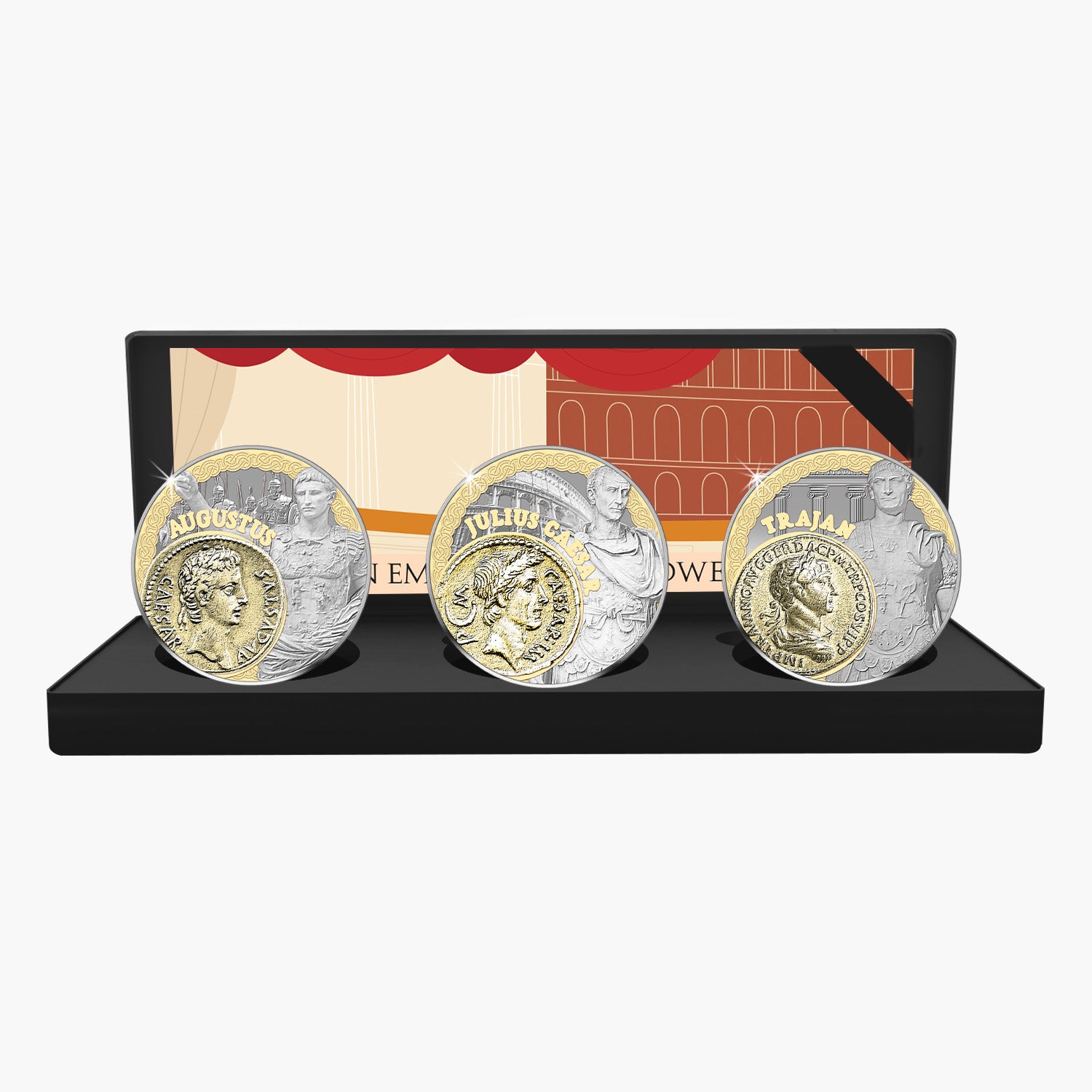 2025 Roman Empire Faces of Power Limited Edition Dual Plated Box Set