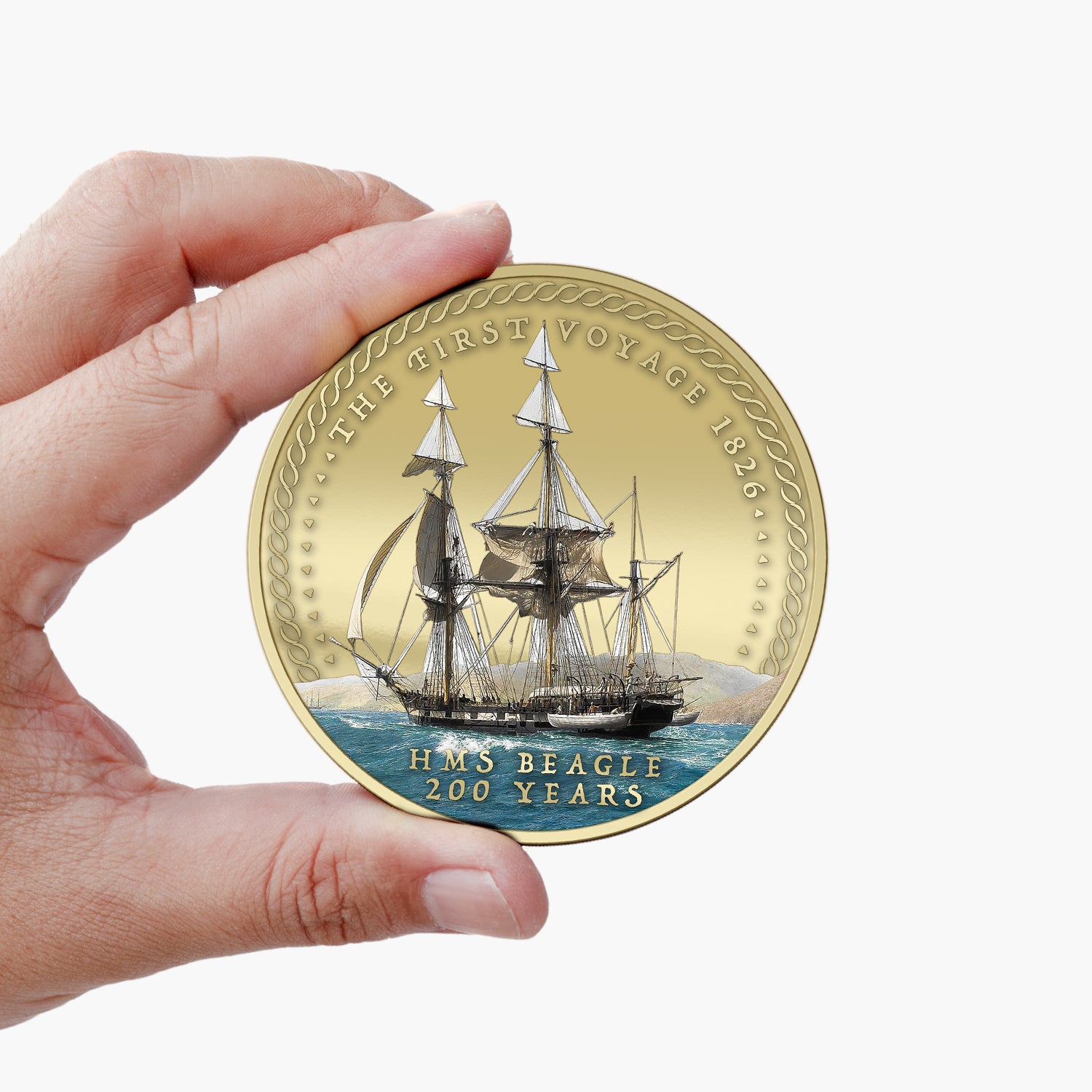 The Voyage of Discovery 2026 Super Size Gold Luxe Edition Coin