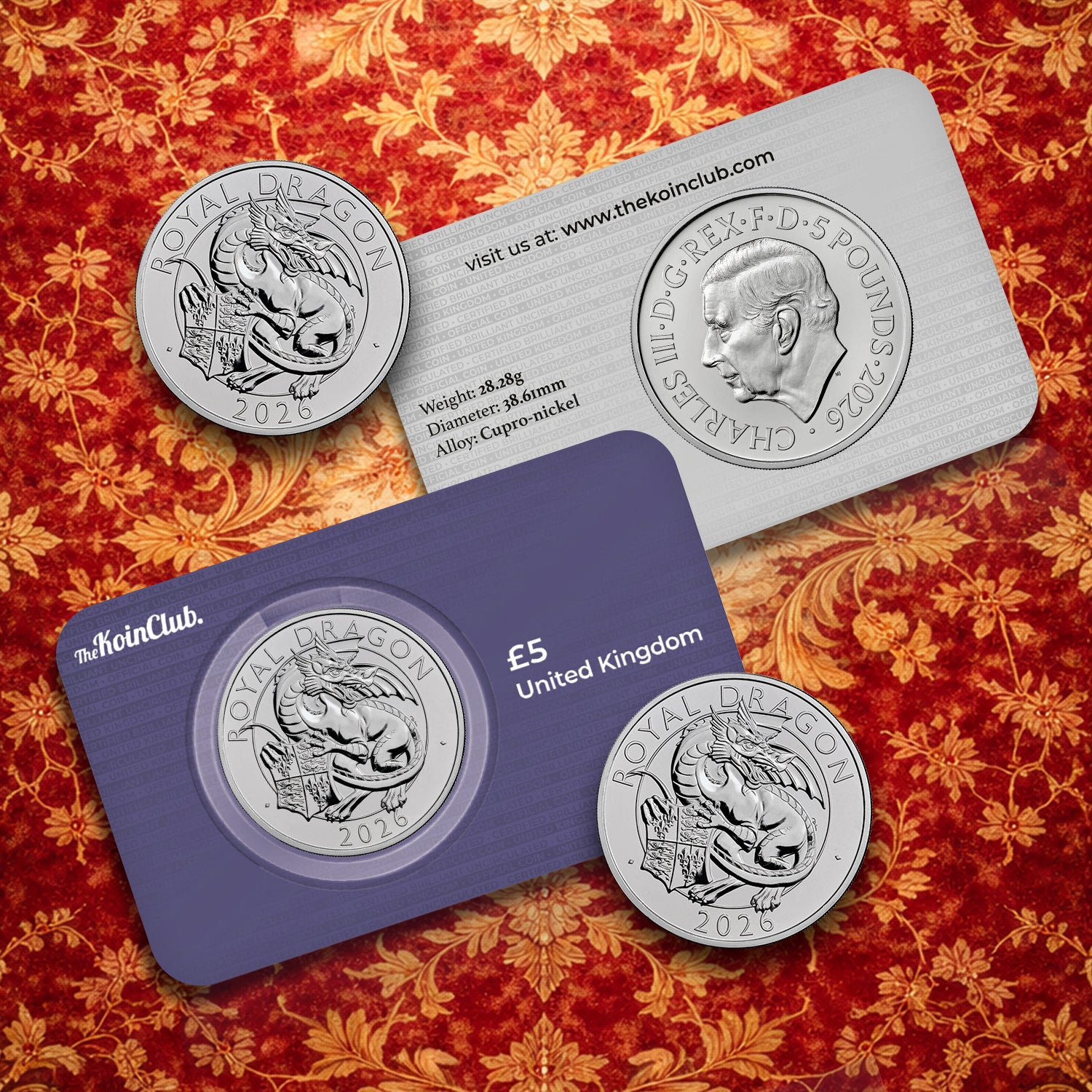 Royal Dragon 2026 BU £5 Coin