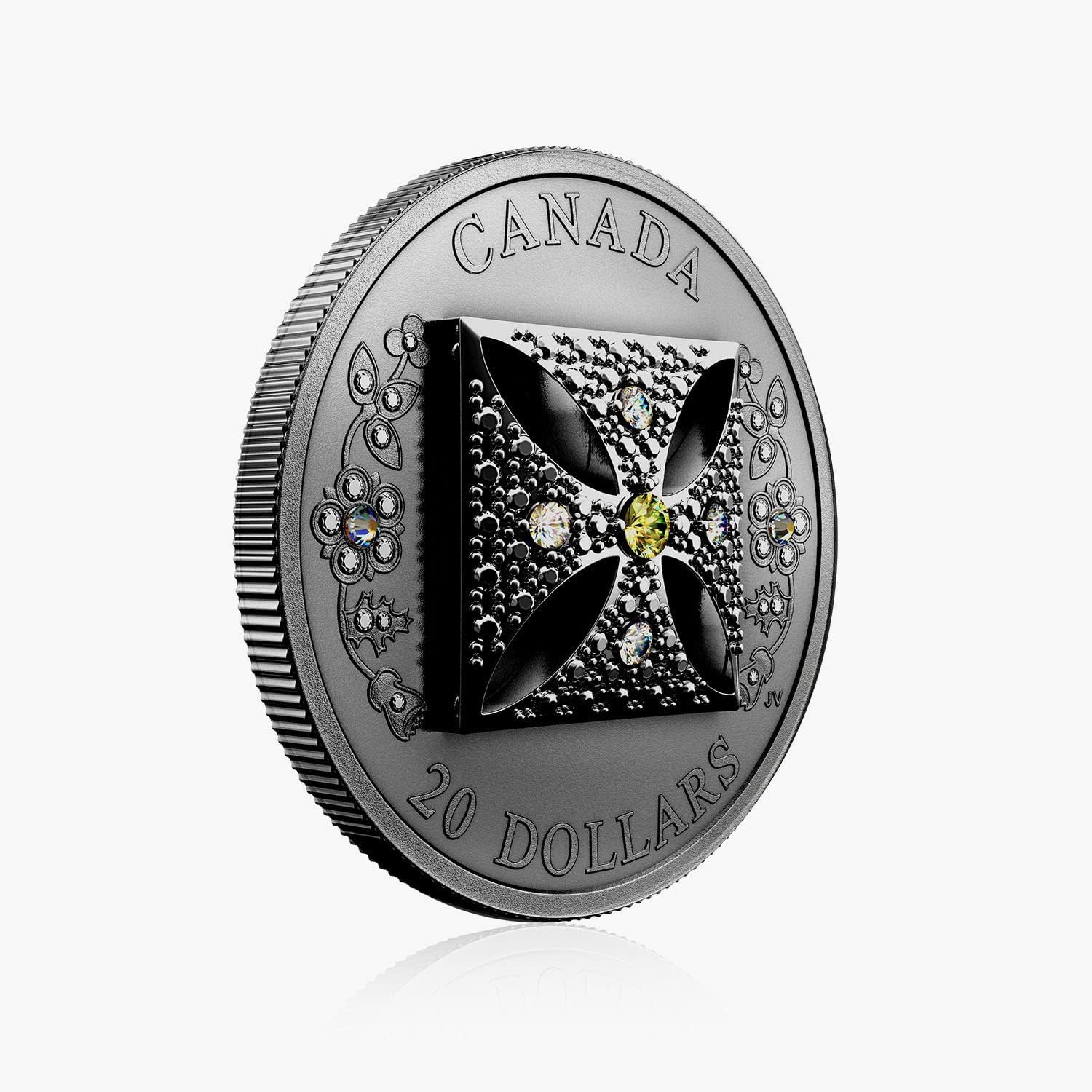 Her Majesty Queen Elizabeth II Diamond Diadem 1oz Silver Coin with Swarovski Crystals