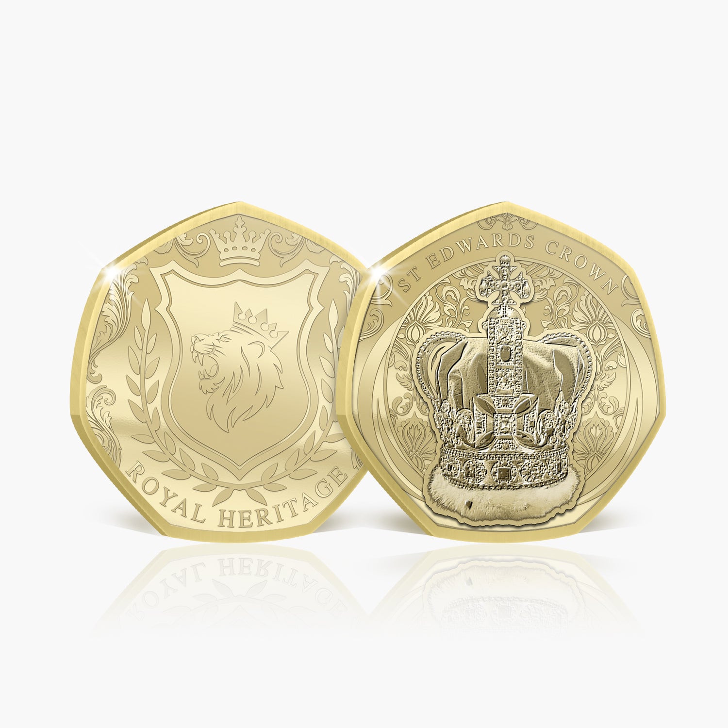 Royal Heritage St Edwards Crown Gold Plated BU Commemorative