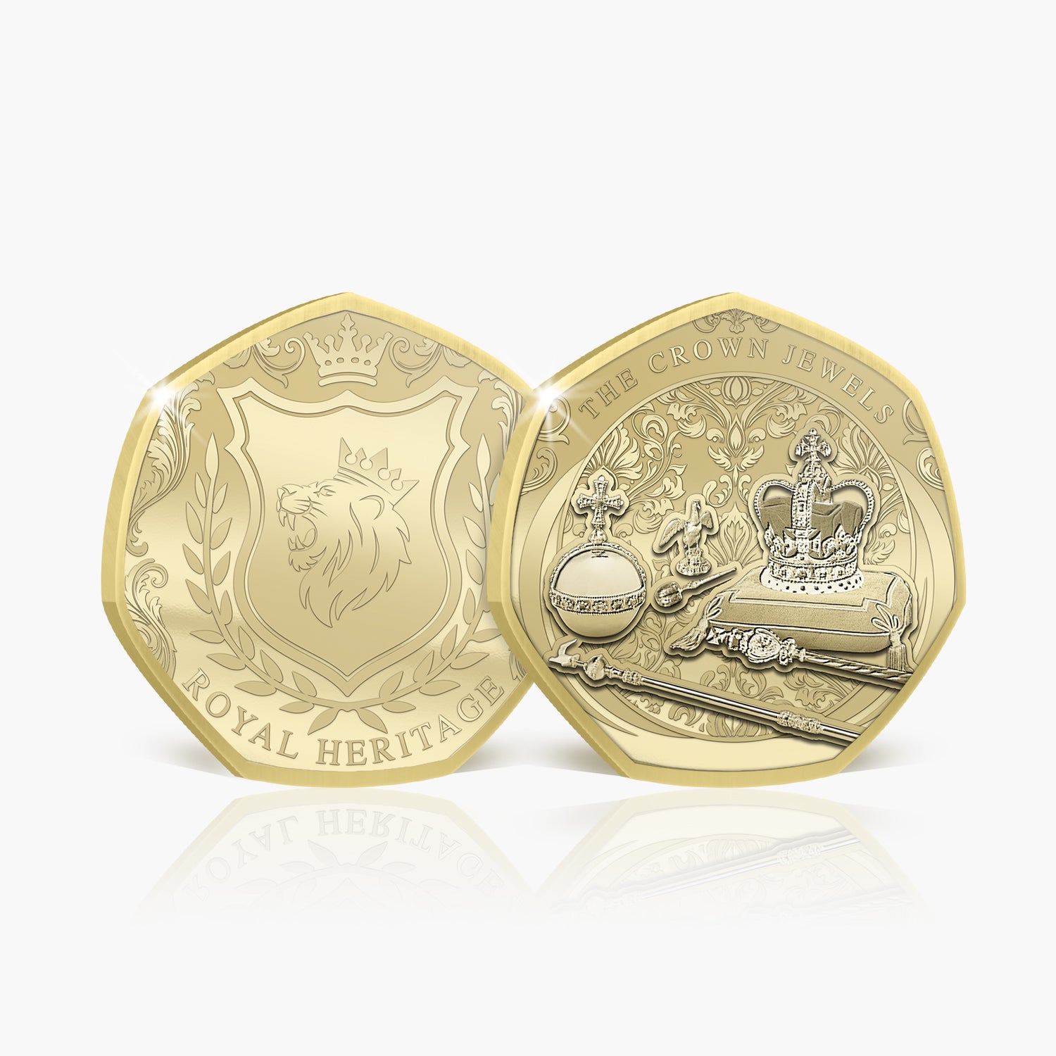 Royal Heritage Crown Jewels Gold Plated BU Commemorative