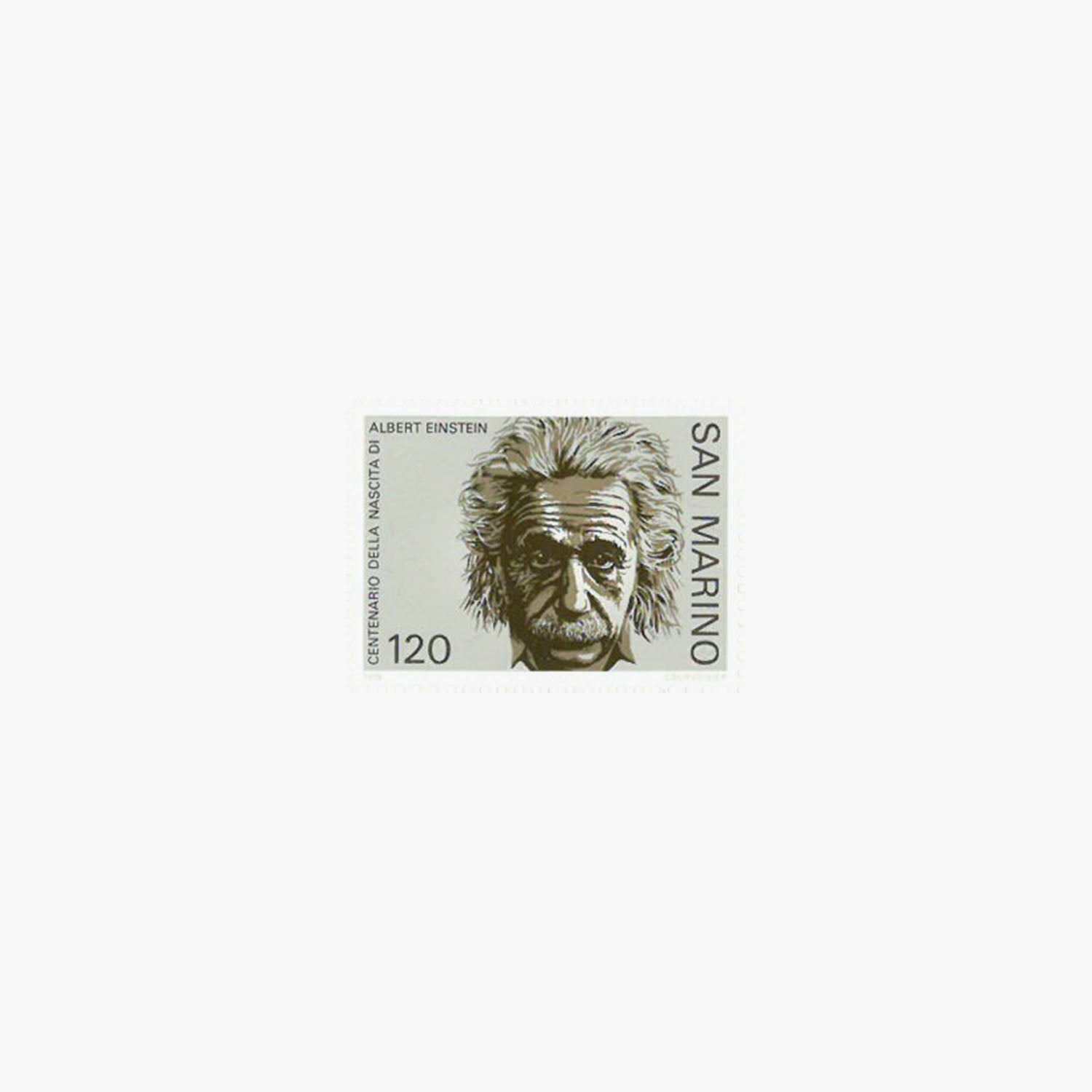 Albert Einstein coin, banknote and stamp collection