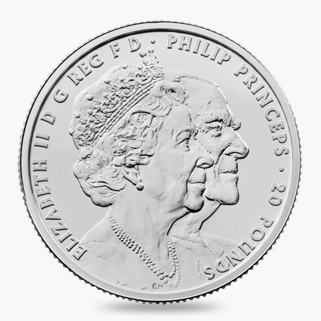 The Platinum Wedding 2017 UK £20 Fine Silver Coin