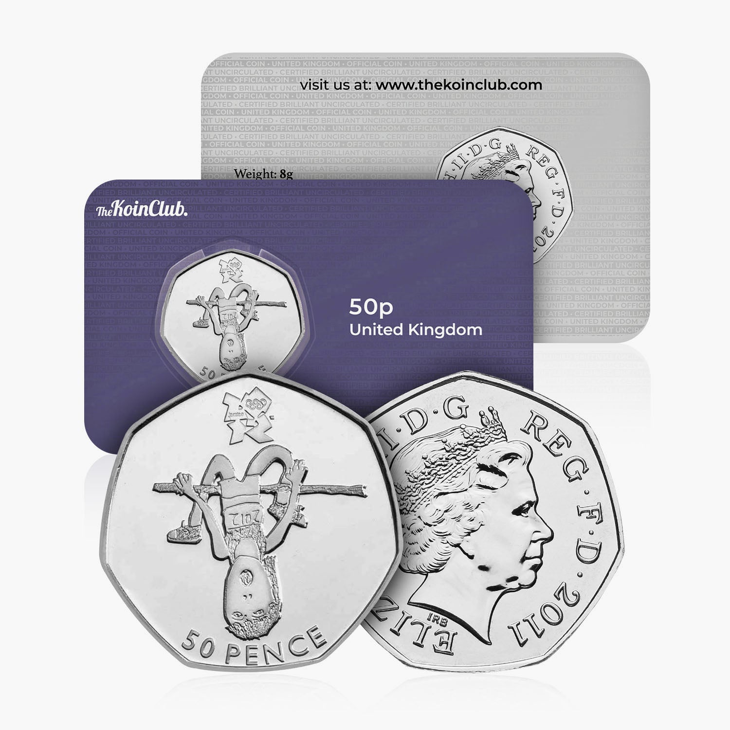 2011 Circulated Olympics- Athletics 50p Coin