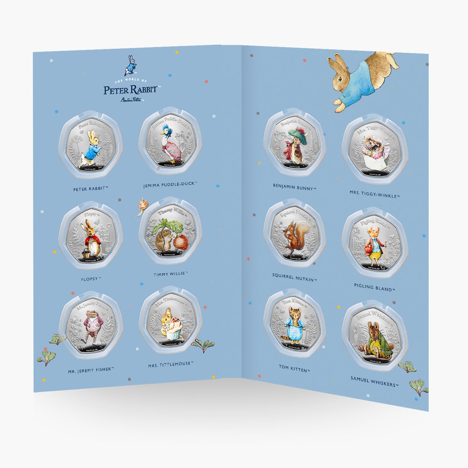 The World of Peter Rabbit 2023 Complete Coin Collection
