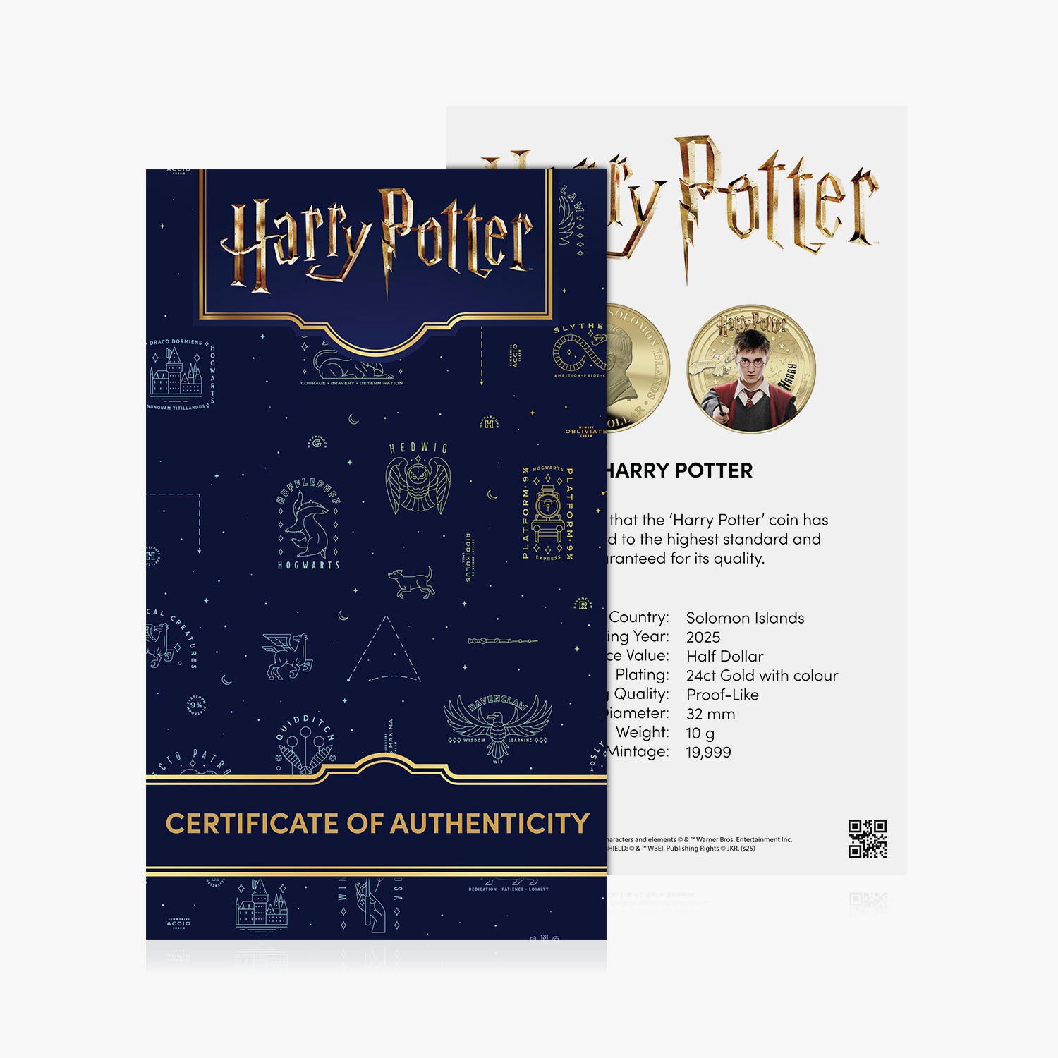 The Magic of Hogwarts Harry Potter 2025 24 Carat Gold Plated Coin