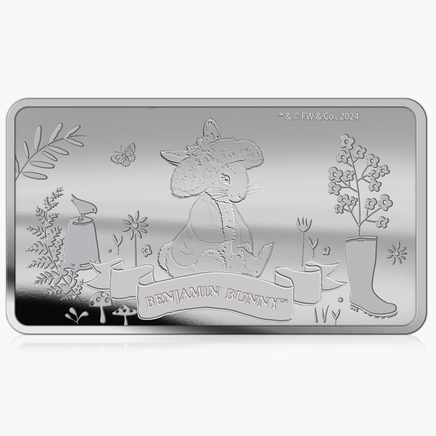 Benjamin Bunny 2024 Solid Silver Coin Bar