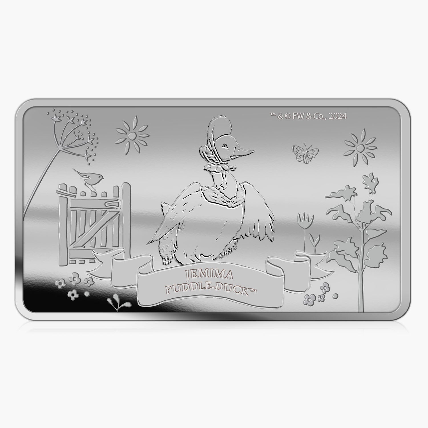 Jemima Puddleduck 2024 Solid Silver Coin Bar