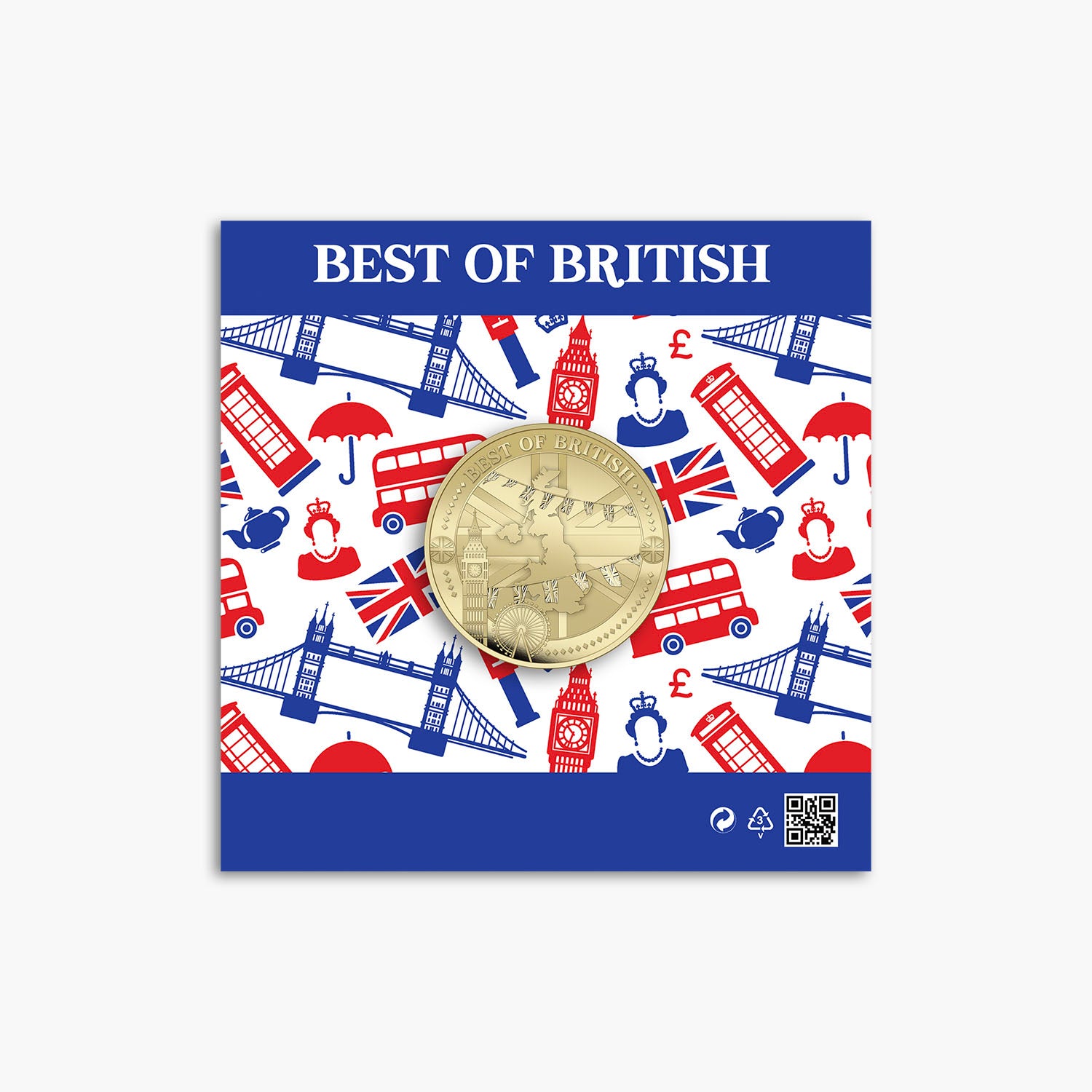 Best of British - Big Ben 50mm Gold Plated Commemorative