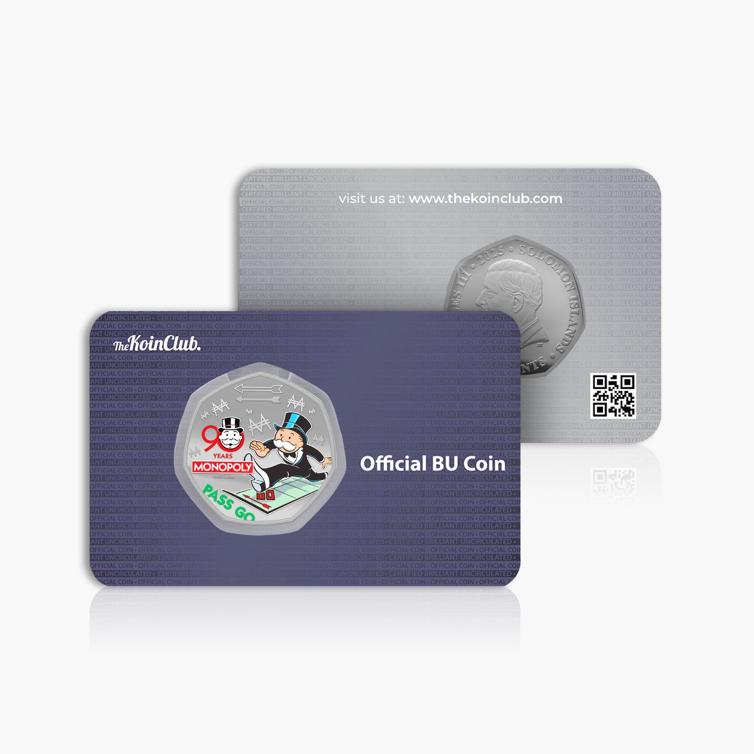 90 Years of Monopoly - Pass Go 2025 Silver Plated BU Coin