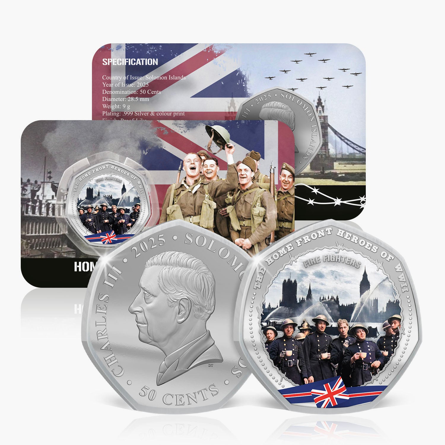 Home Front Heroes of WWII Silver Plated 2025 BU Coin
