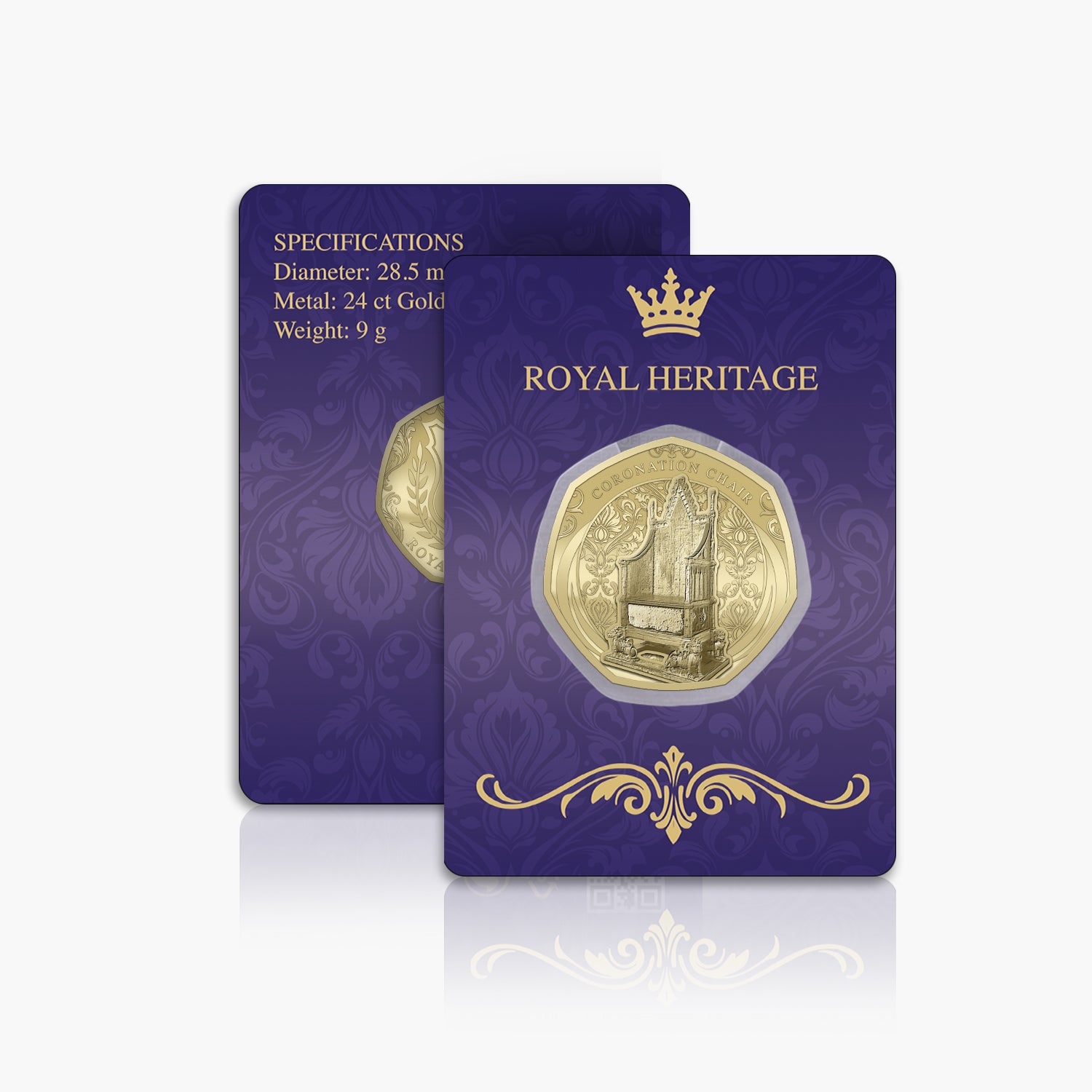 Royal Heritage Coronation Chair Gold Plated BU Commemorative