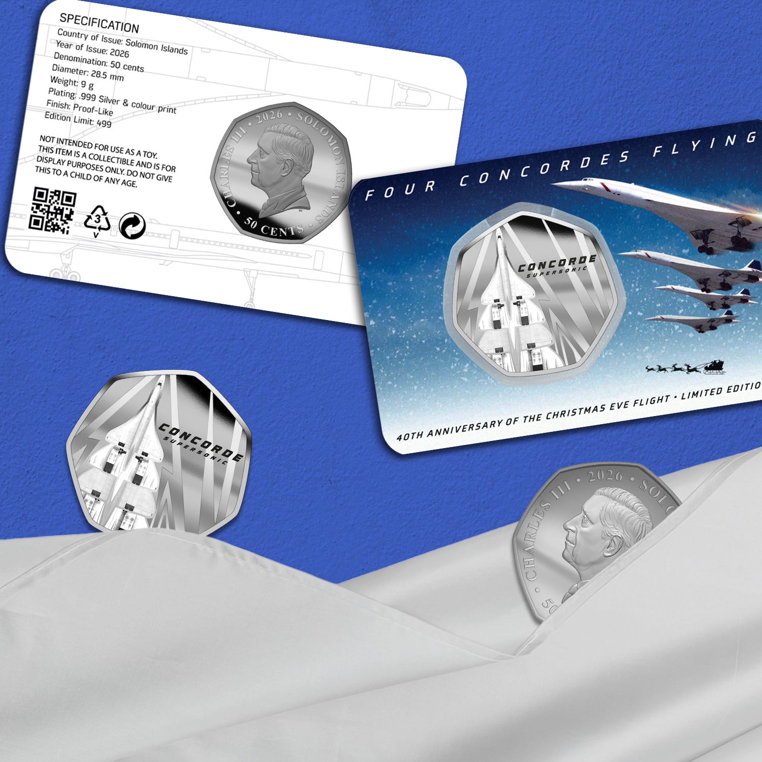 Concorde Christmas Eve Flight 40th Anniversary 2026 Limited Edition BU Coin