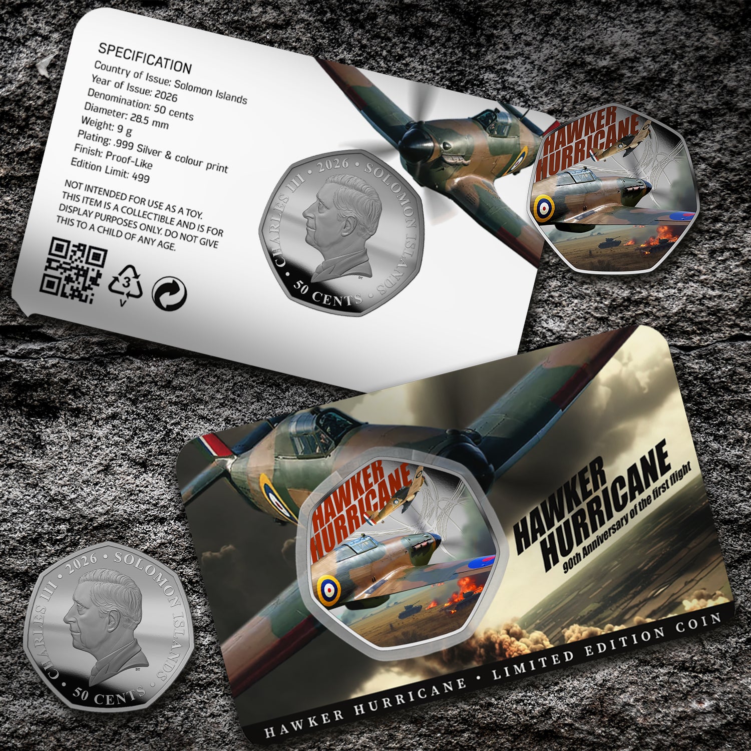 Hawker Hurricane 90th Anniversary 2026 Silver Plated BU Coin