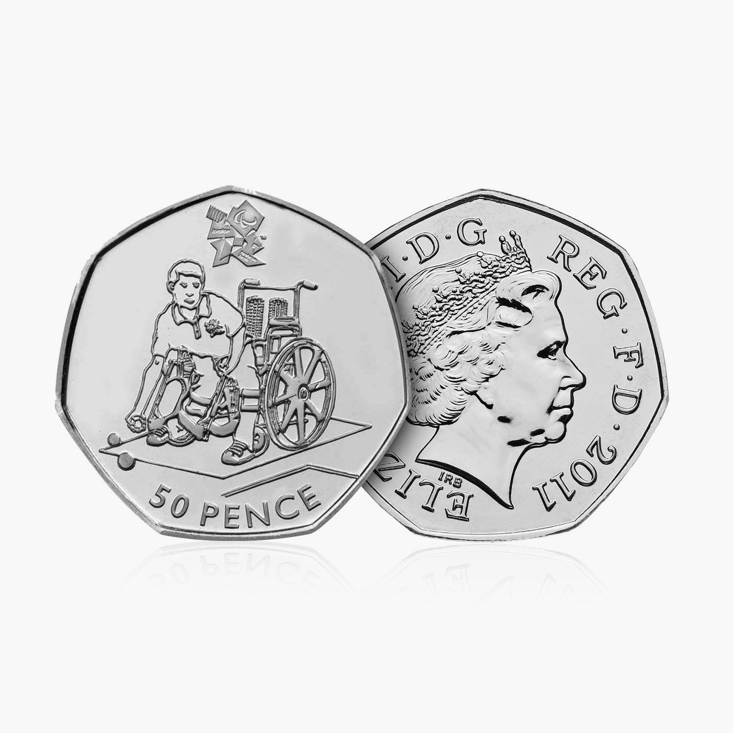 2011 Circulated Olympics - Boccia 50p Coin