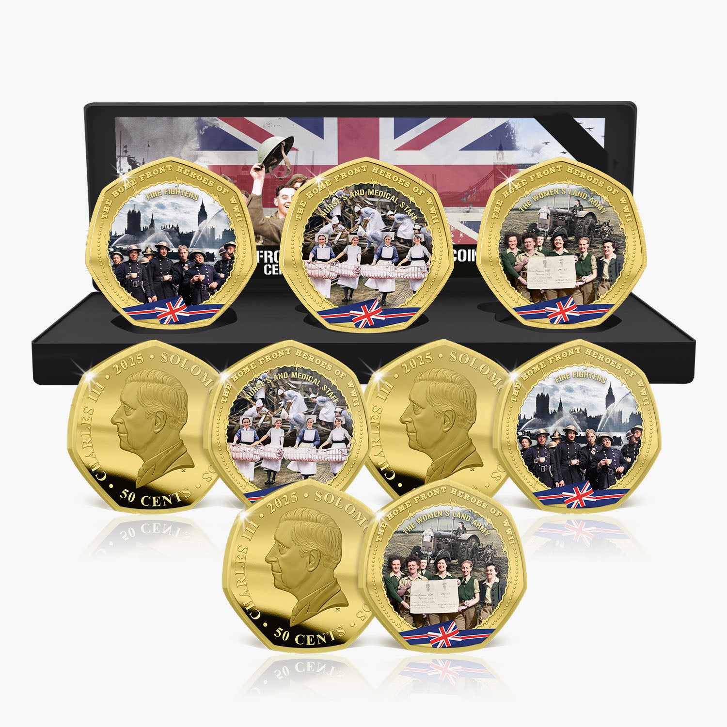 Home Front Heroes of WWII 2025 24 Carat Gold Plated Box Set Edition